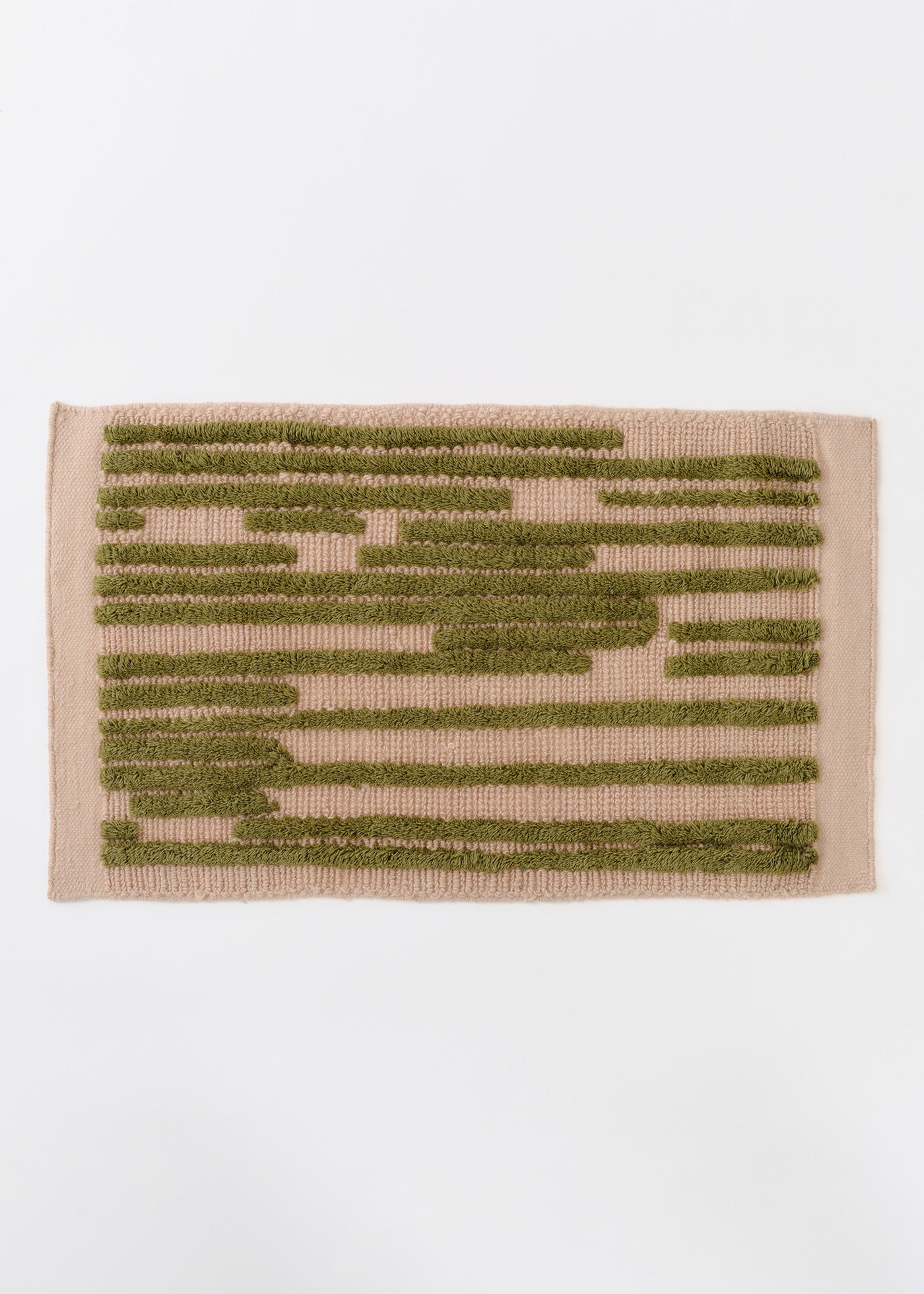 Moss Stripe Wool Rug
