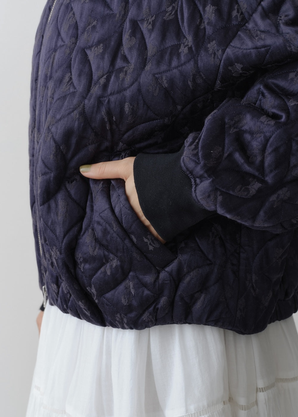 Rayon Cotton Jacquard Blouson