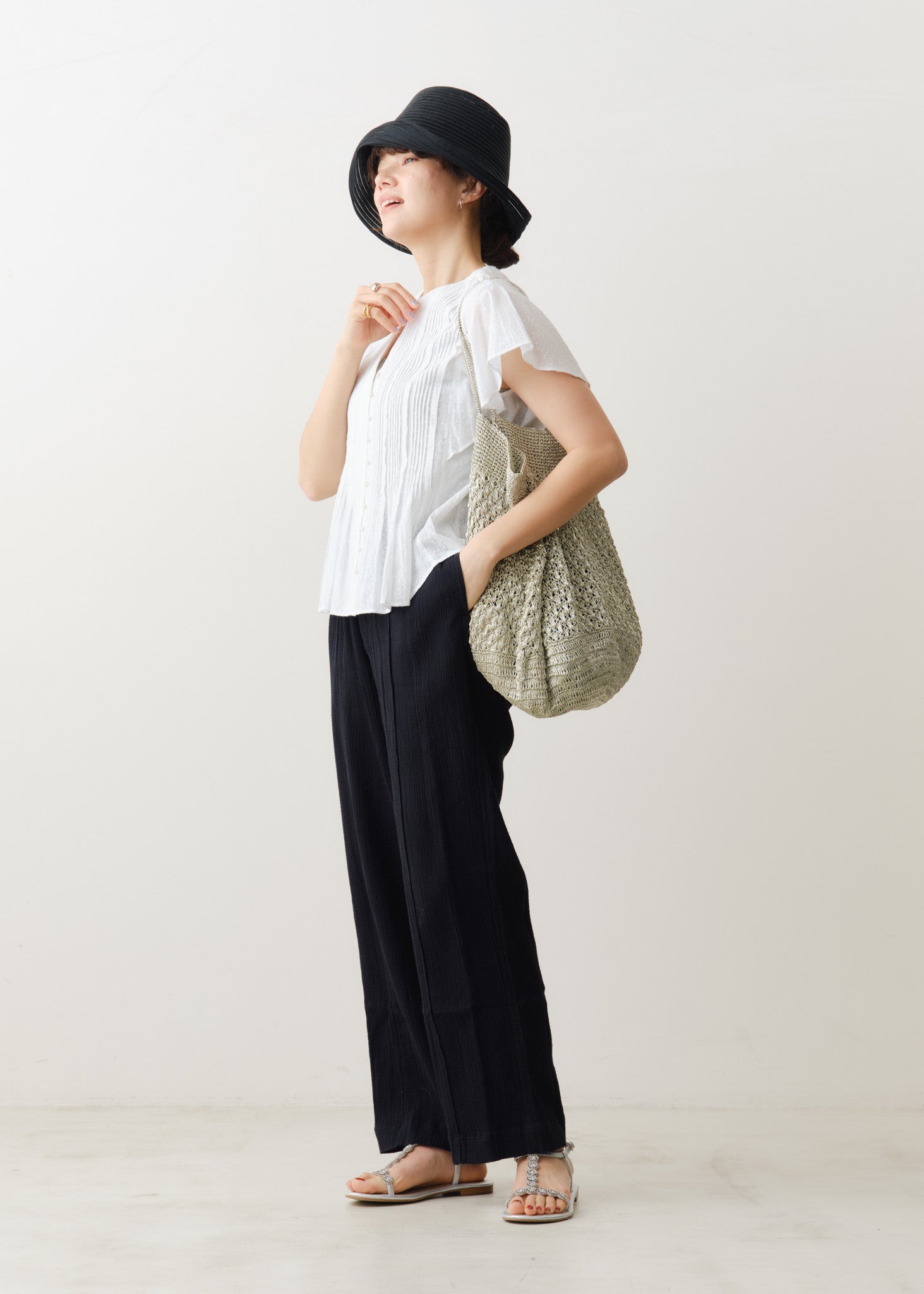 Metallic Macrame Big Bag