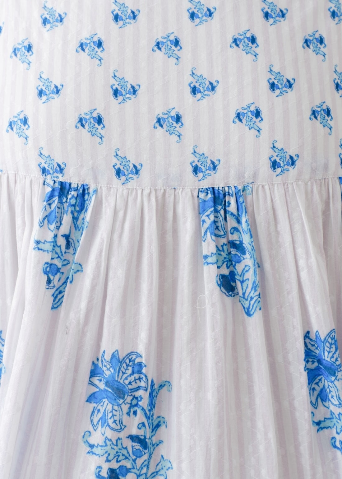 Cotton Jacquard Lily Print Cami Dress