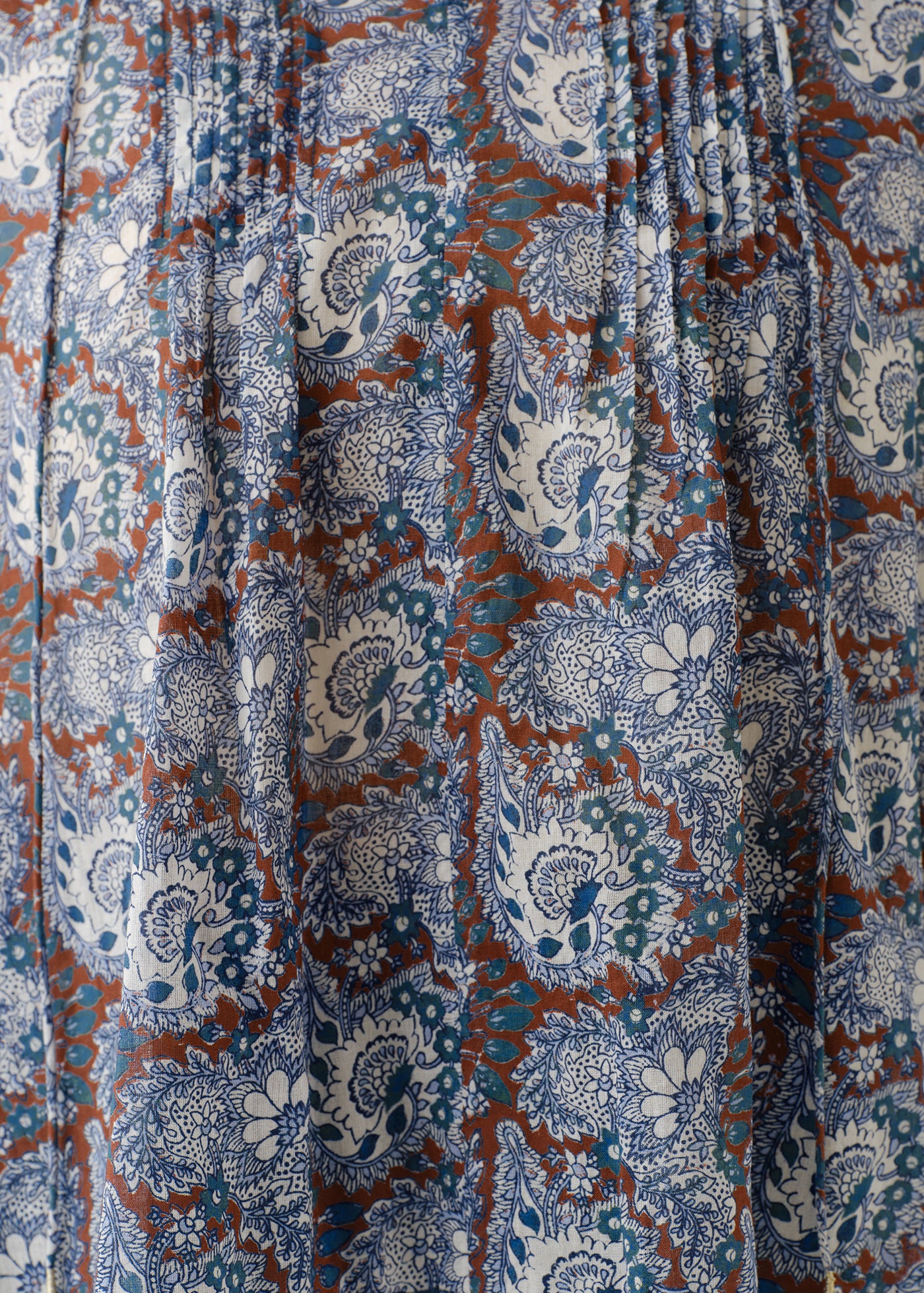 Cotton Organza Paisley Dance Frill Blouse