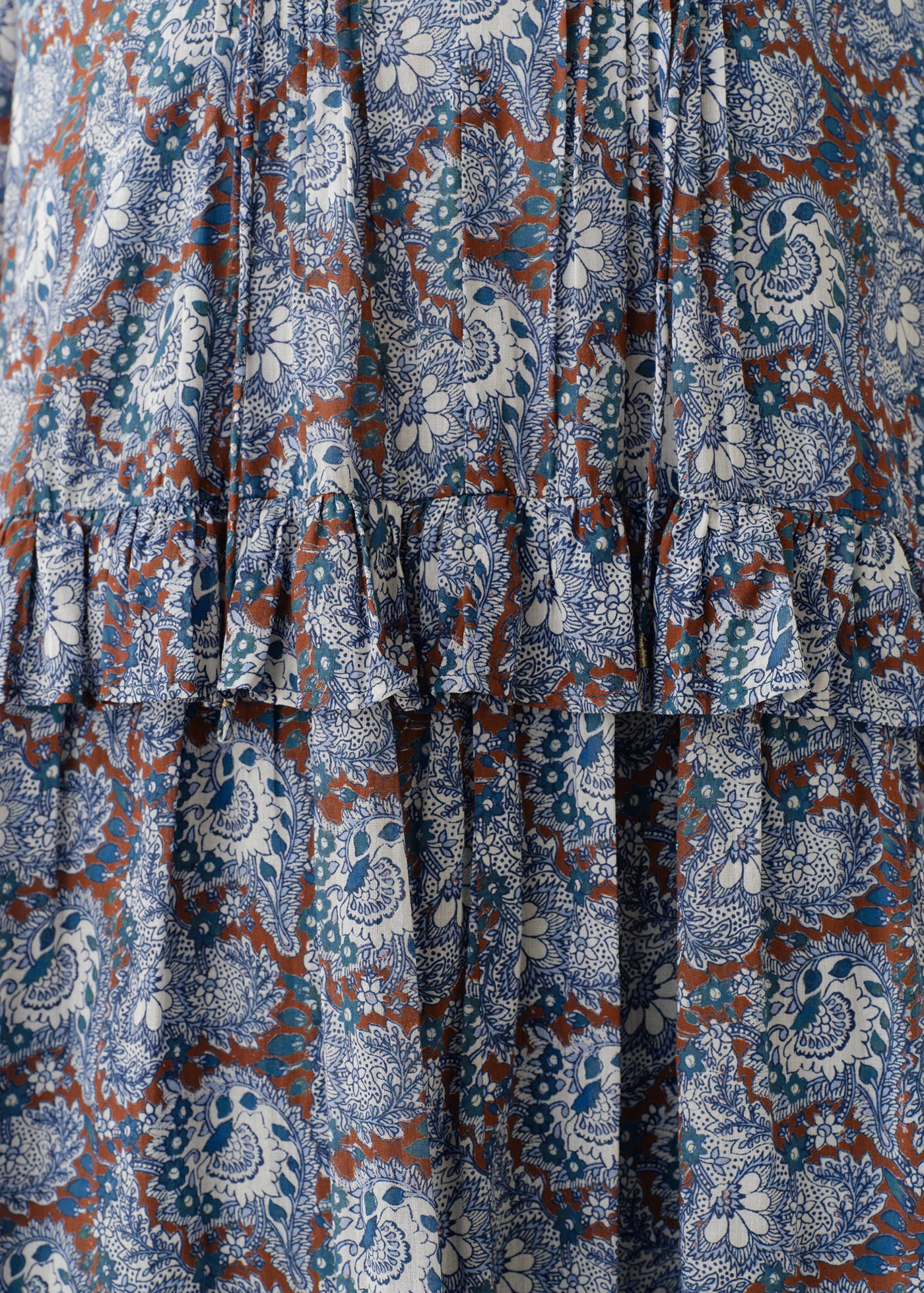 Cotton Organza Paisley Dance Frill Dress