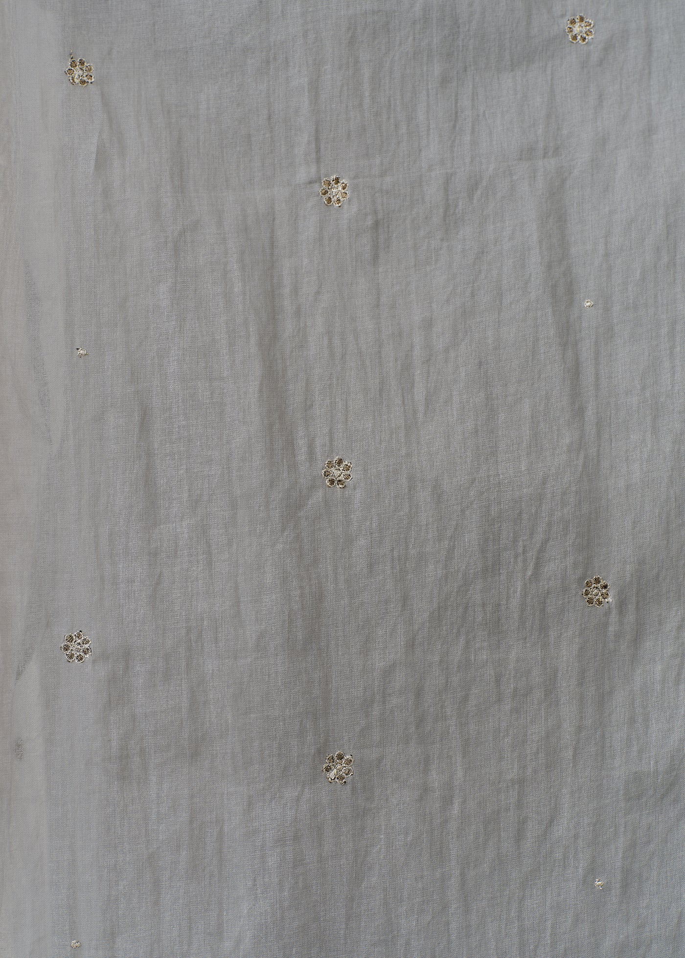 Cotton Organza Embroidery Sleeveless Dress