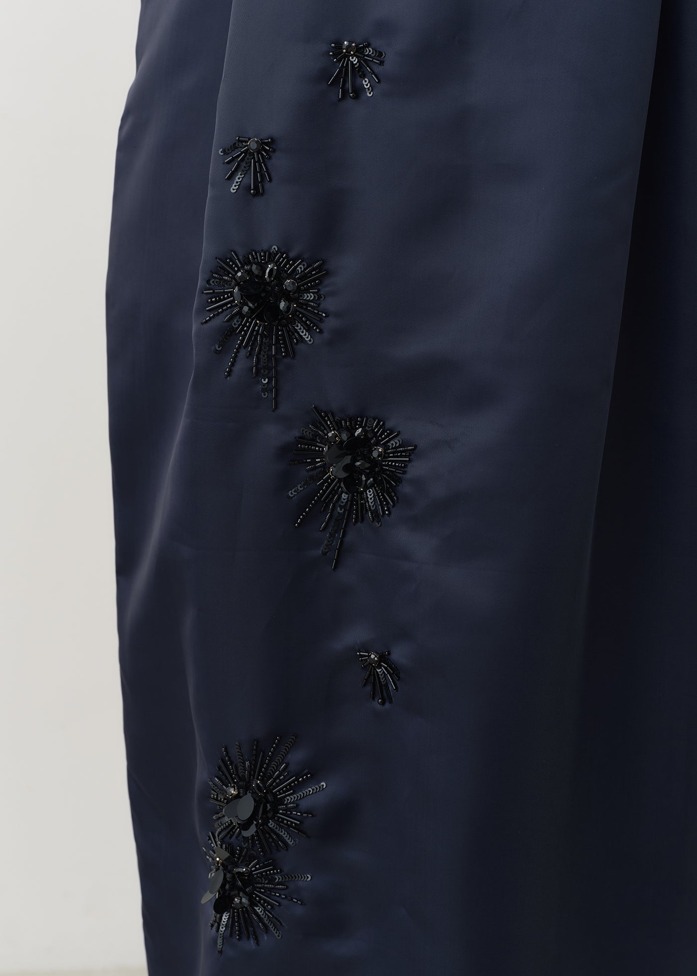 Poly Twill Sequins Embroidery Cami Dress