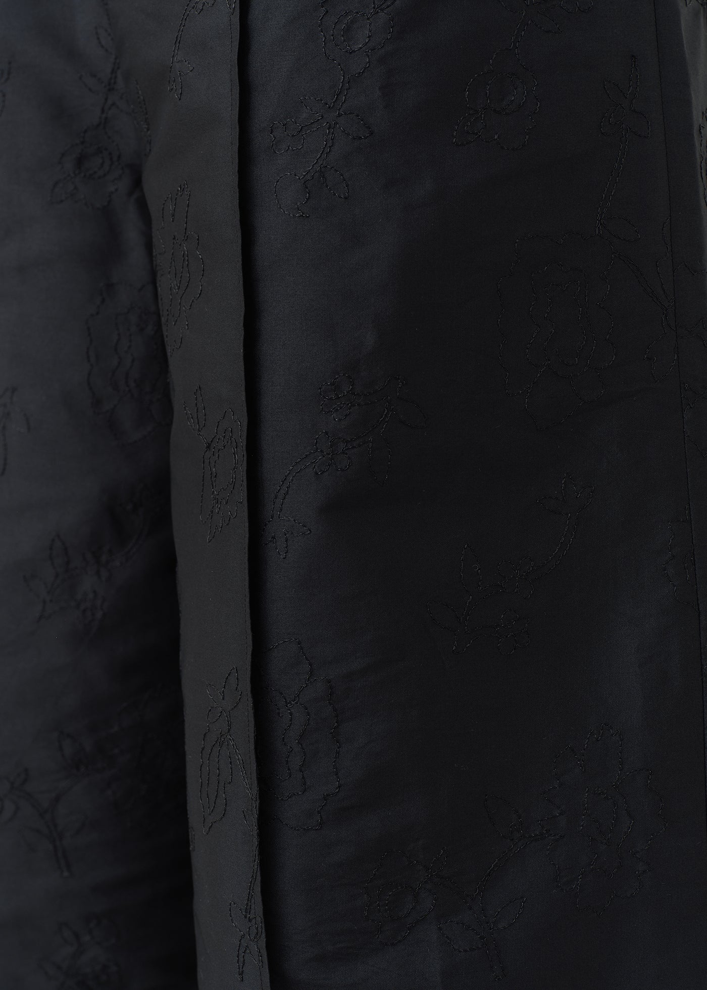 Poly Dupion Flower Embroidery Pants