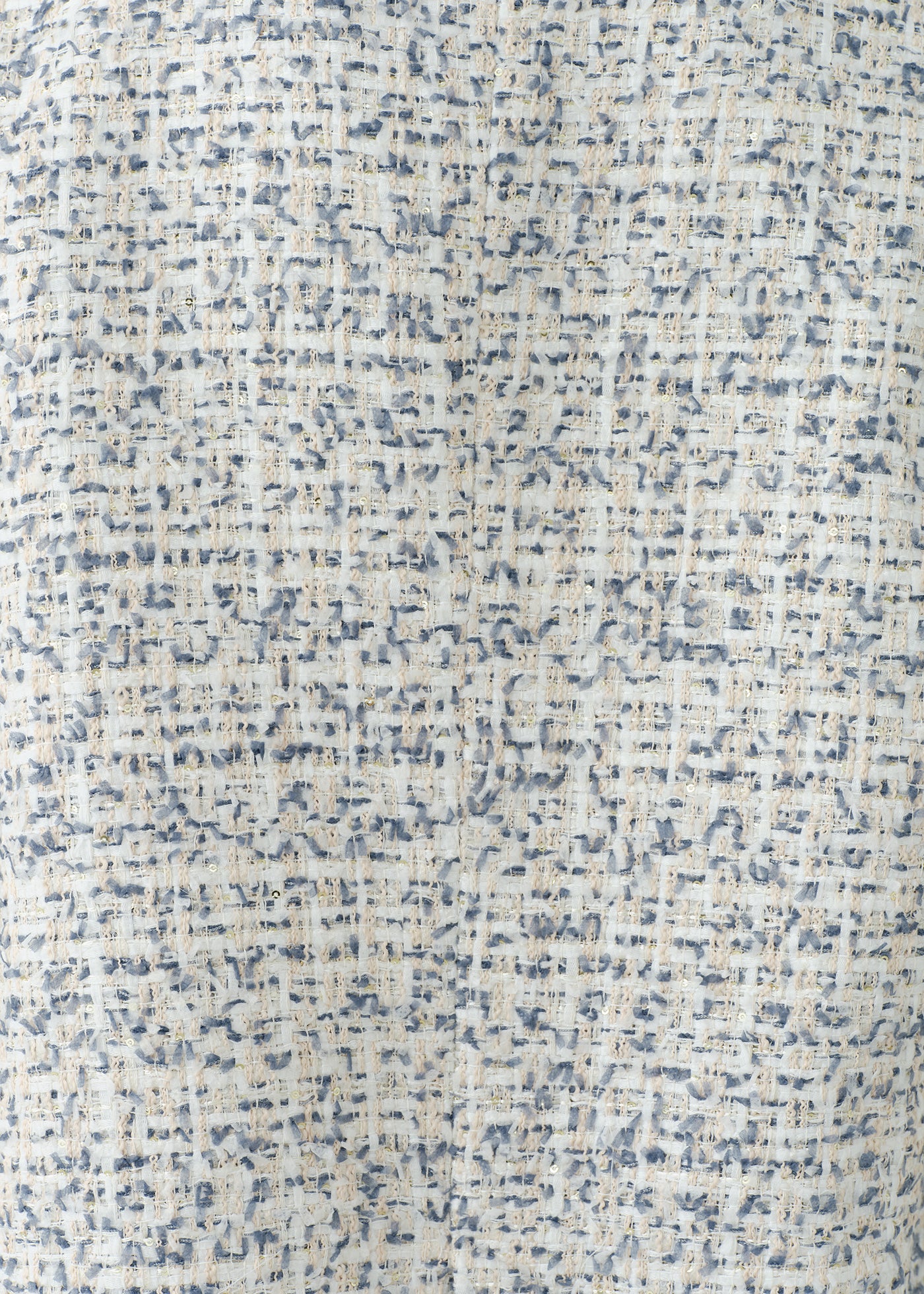 Boucle Tweed Patch Embroidery Gilet