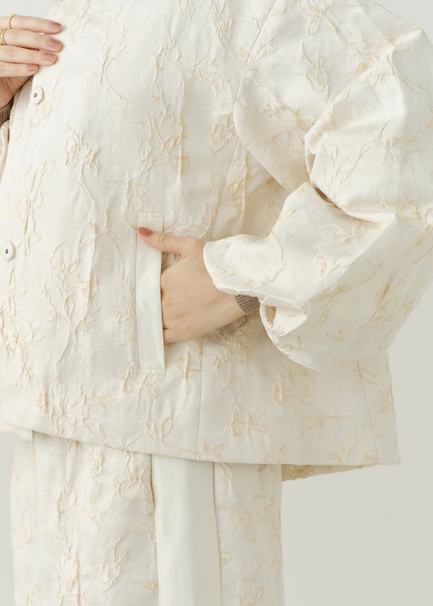 Flower Jacquard Jacket