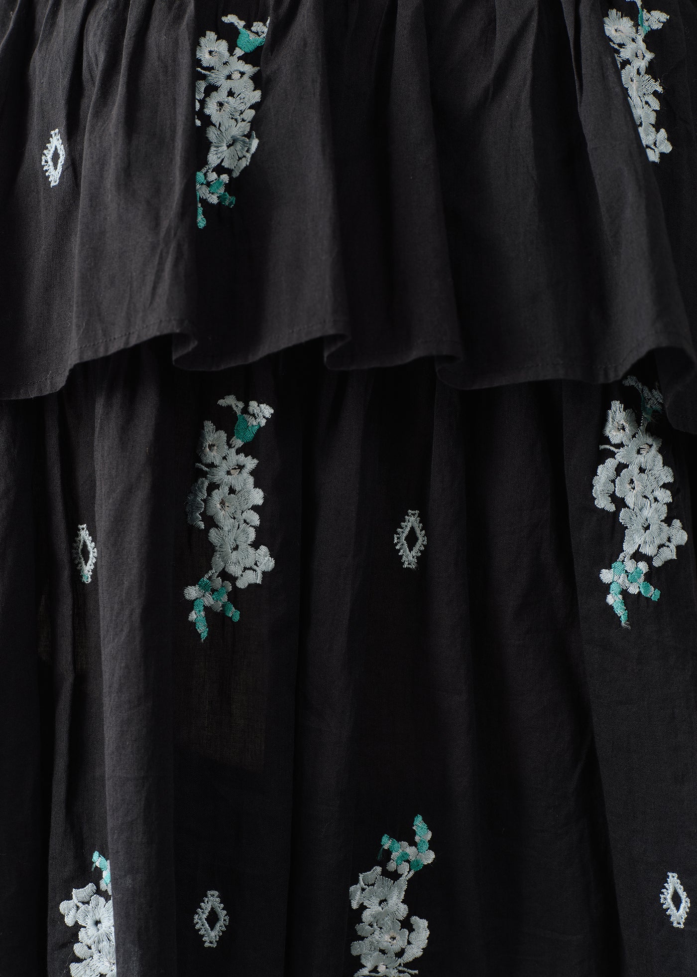 【4月中旬お届け予定】Cotton Voile Jasmine Embroidery Gather Pants