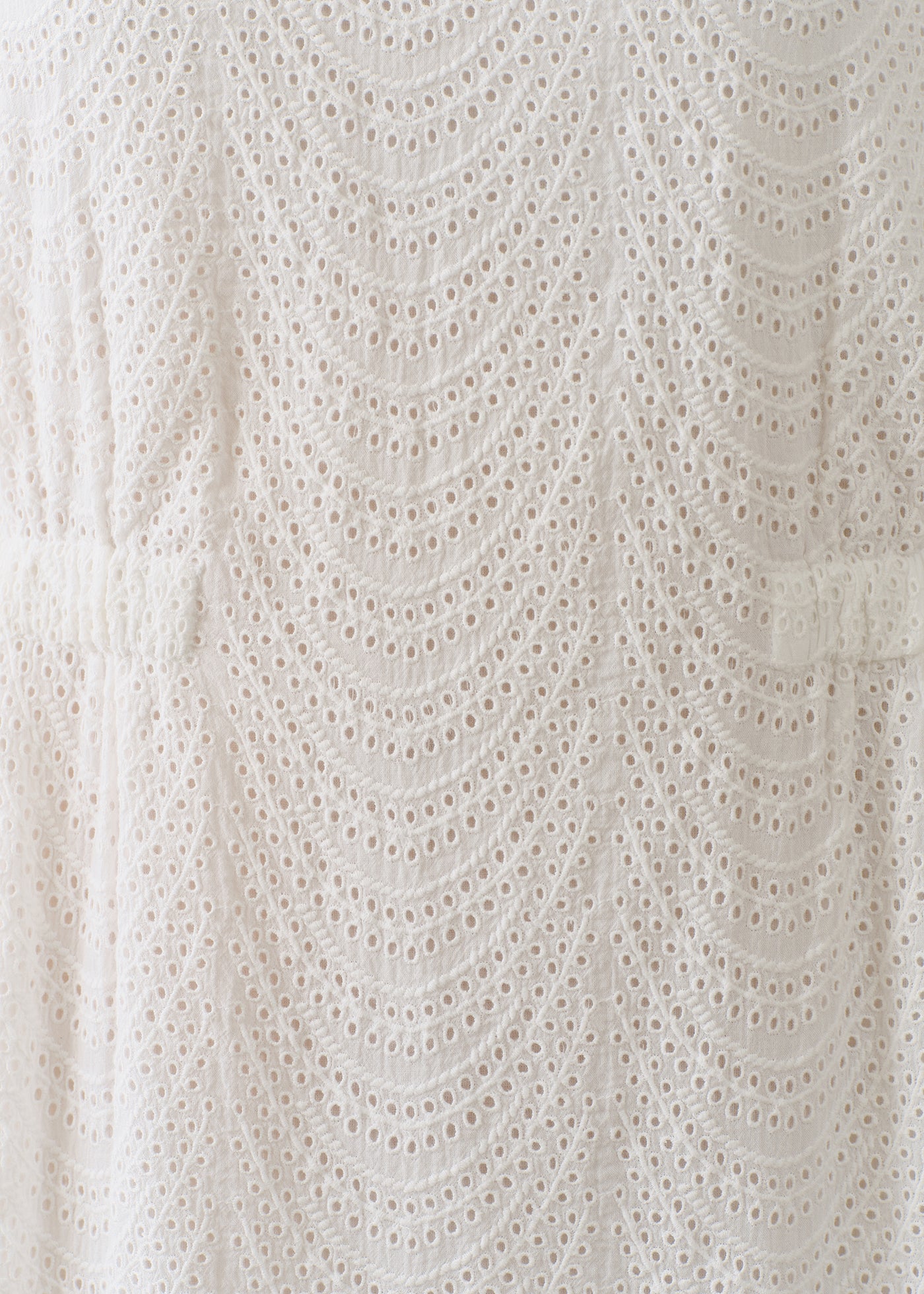 Cotton Voile Neem Cifre Embroidery Sleeveless Dress