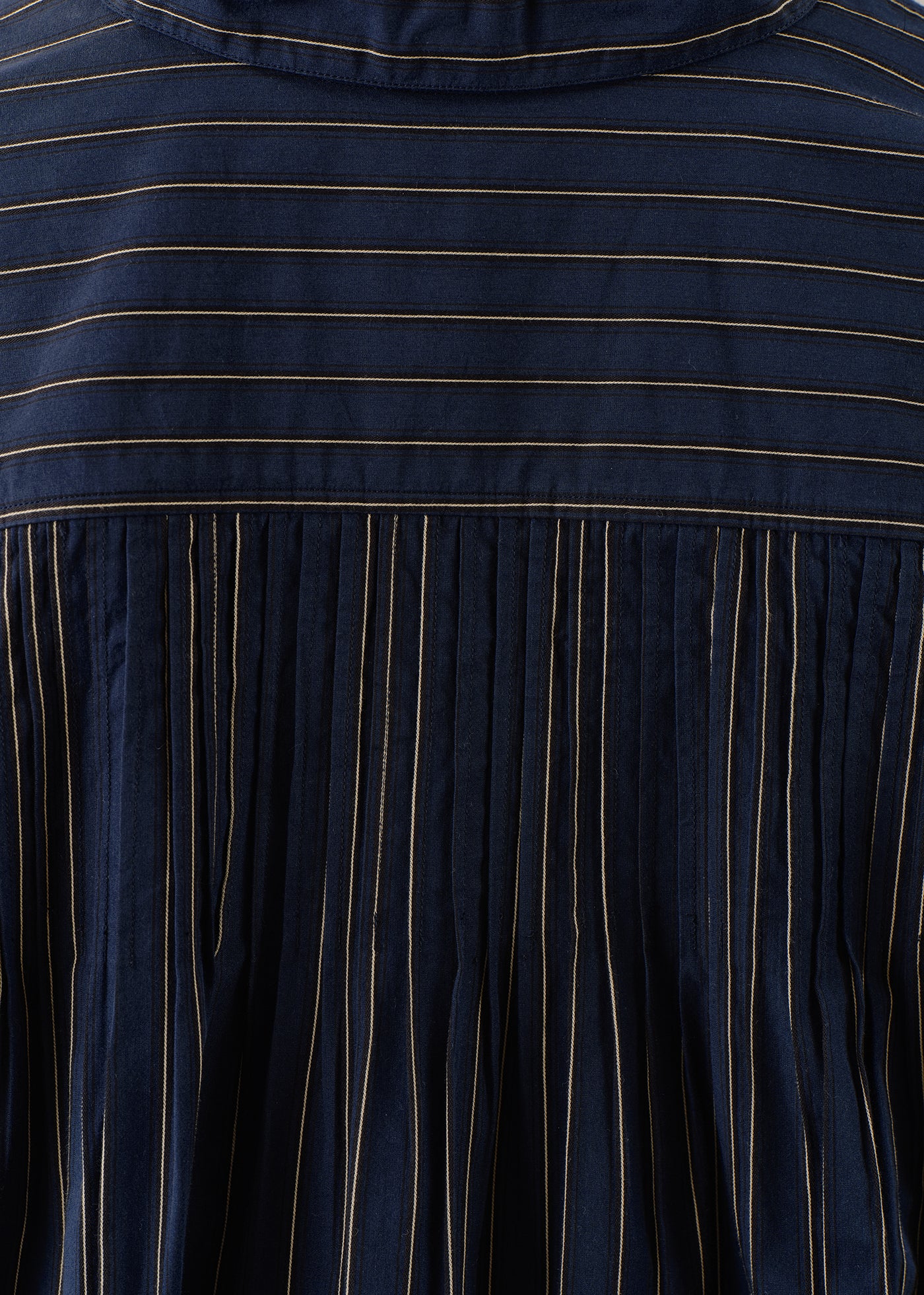 Poplin Power Shoulder Back Tuck Shirts