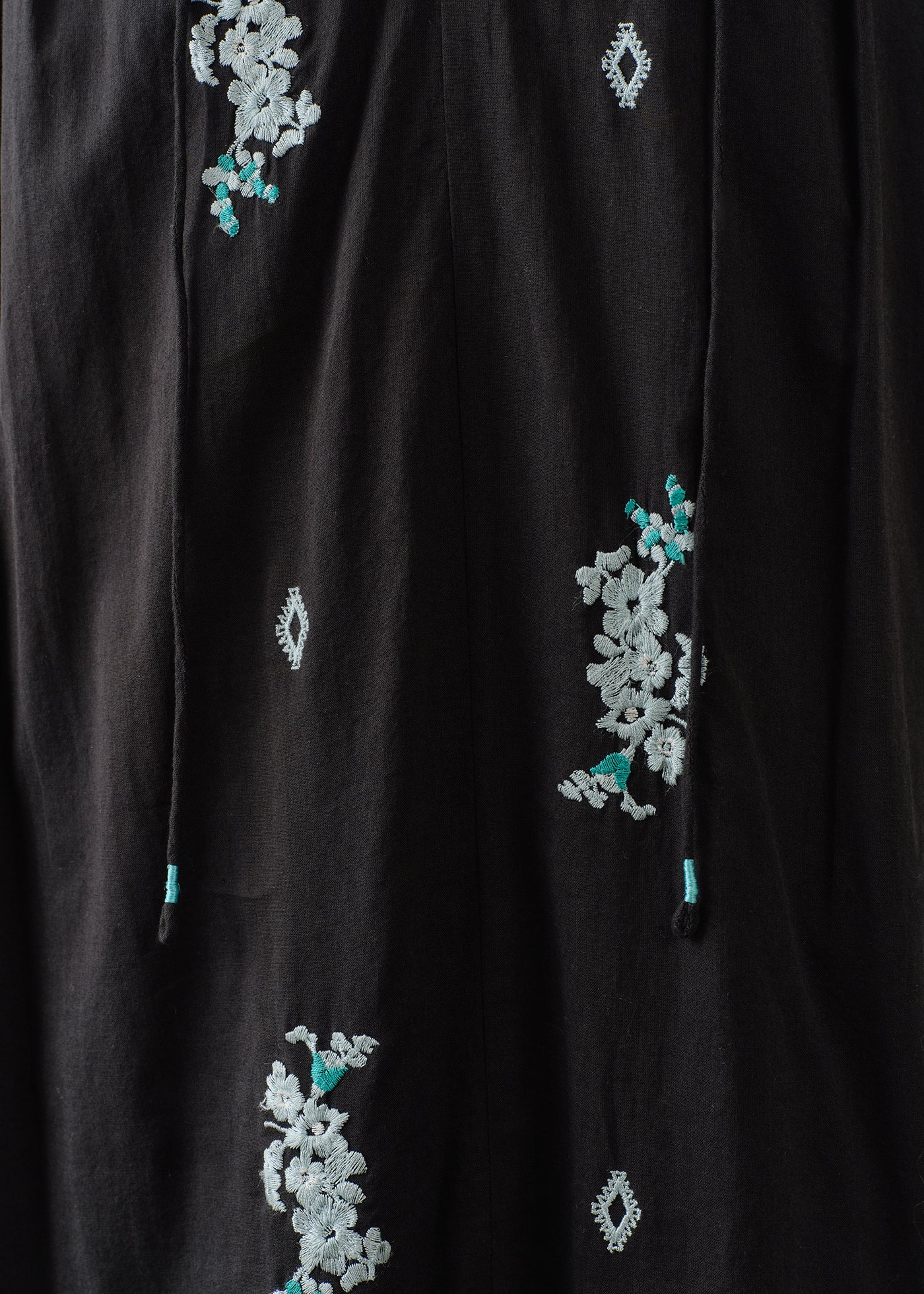 Cotton Voile Jasmine Embroidery Short Sleeve Dress