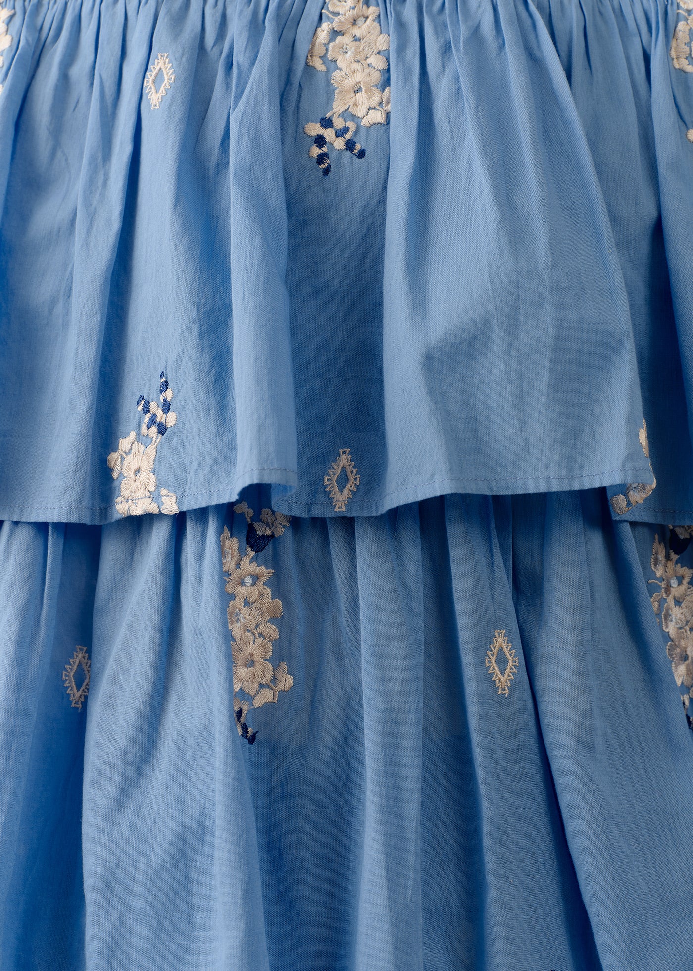 Cotton Voile Jasmine Embroidery Sleeveless Top