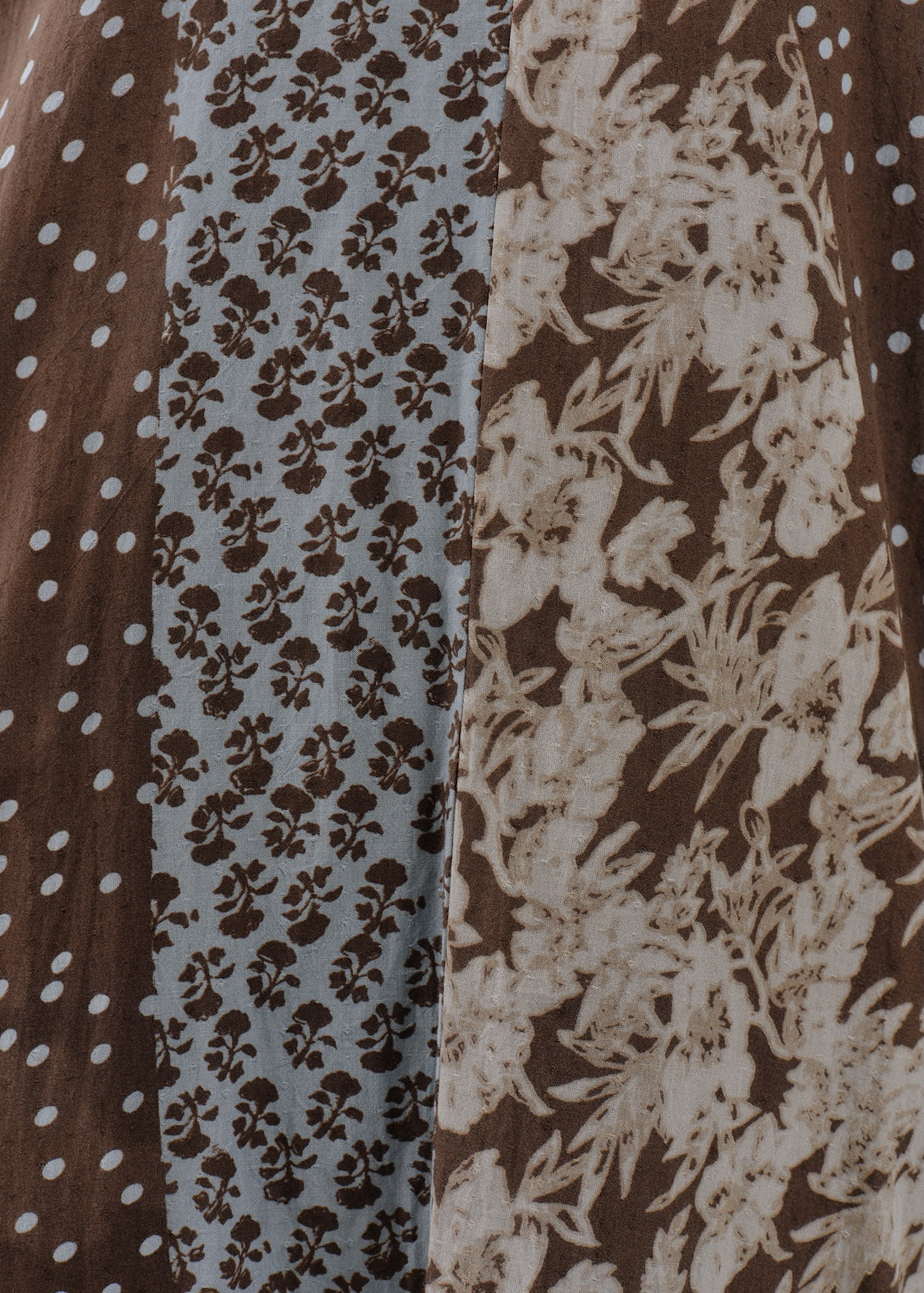 【8/5 10時発売】Cotton Rayon Patchwork Flower Print Dress
