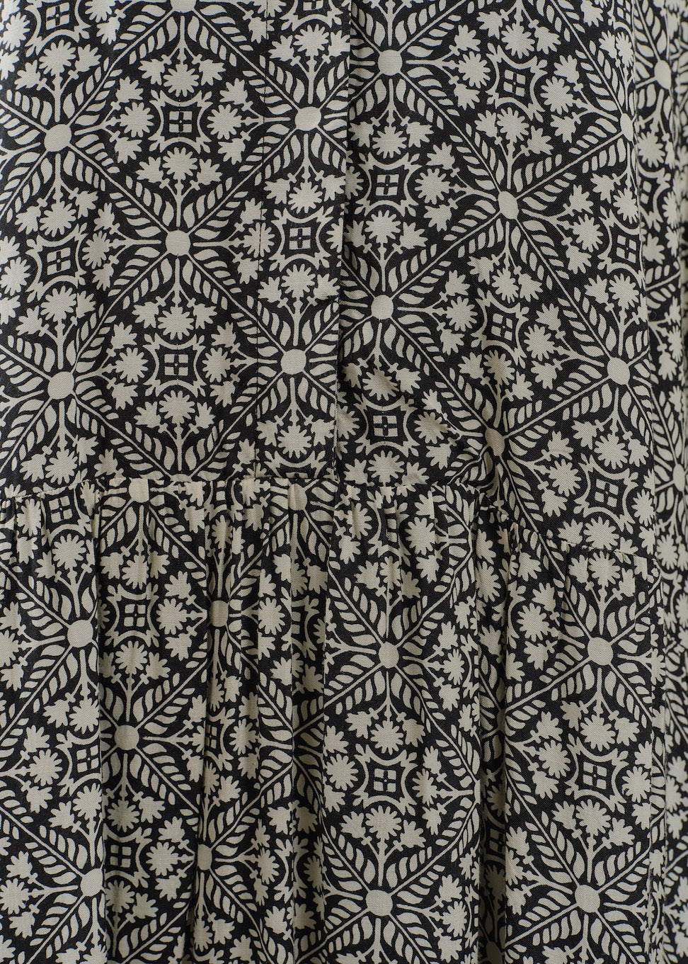 【9/2 10時発売】Shantoon Botanical Tile Print Tiered Dress