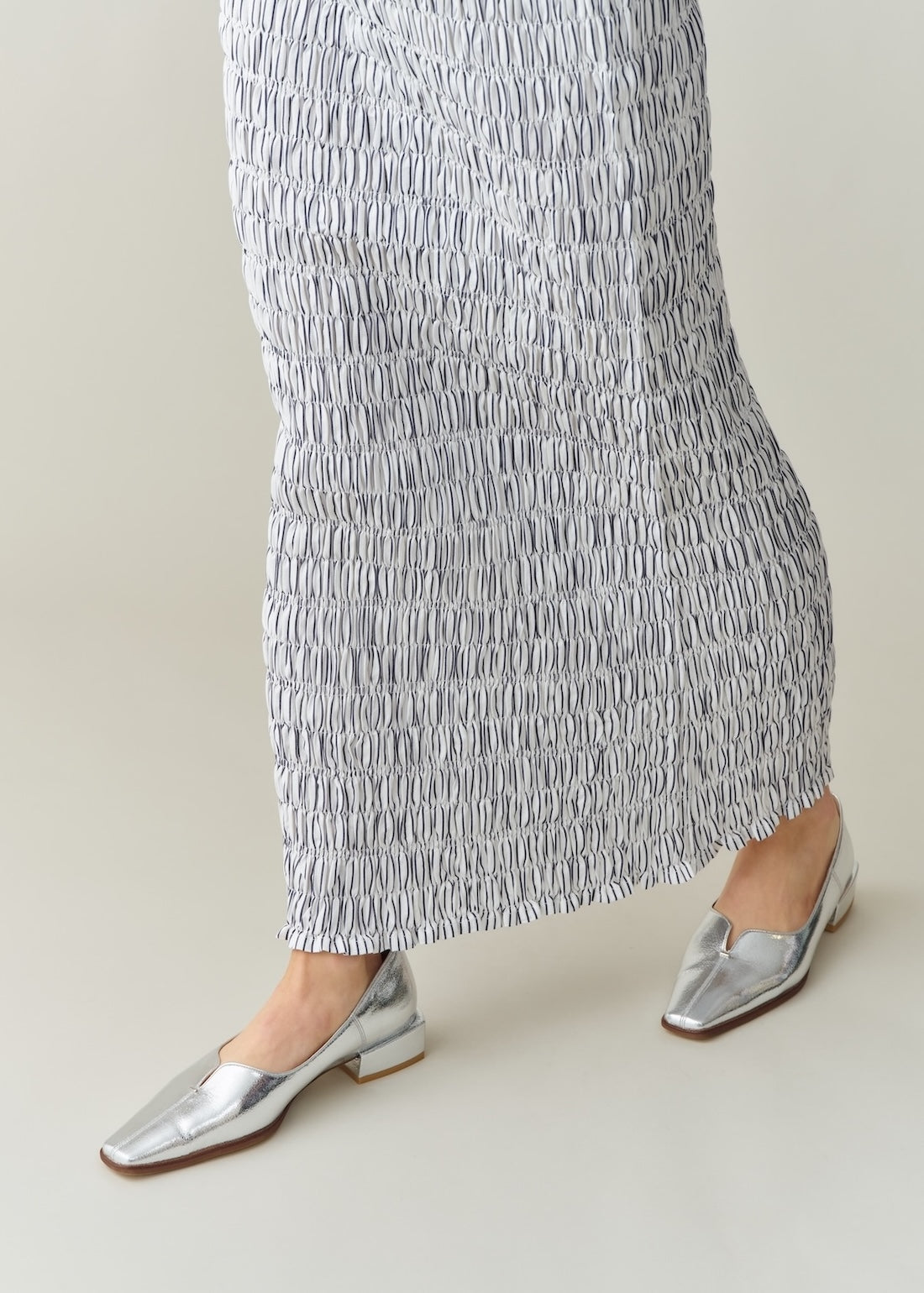 Poplin Shirring Skirt