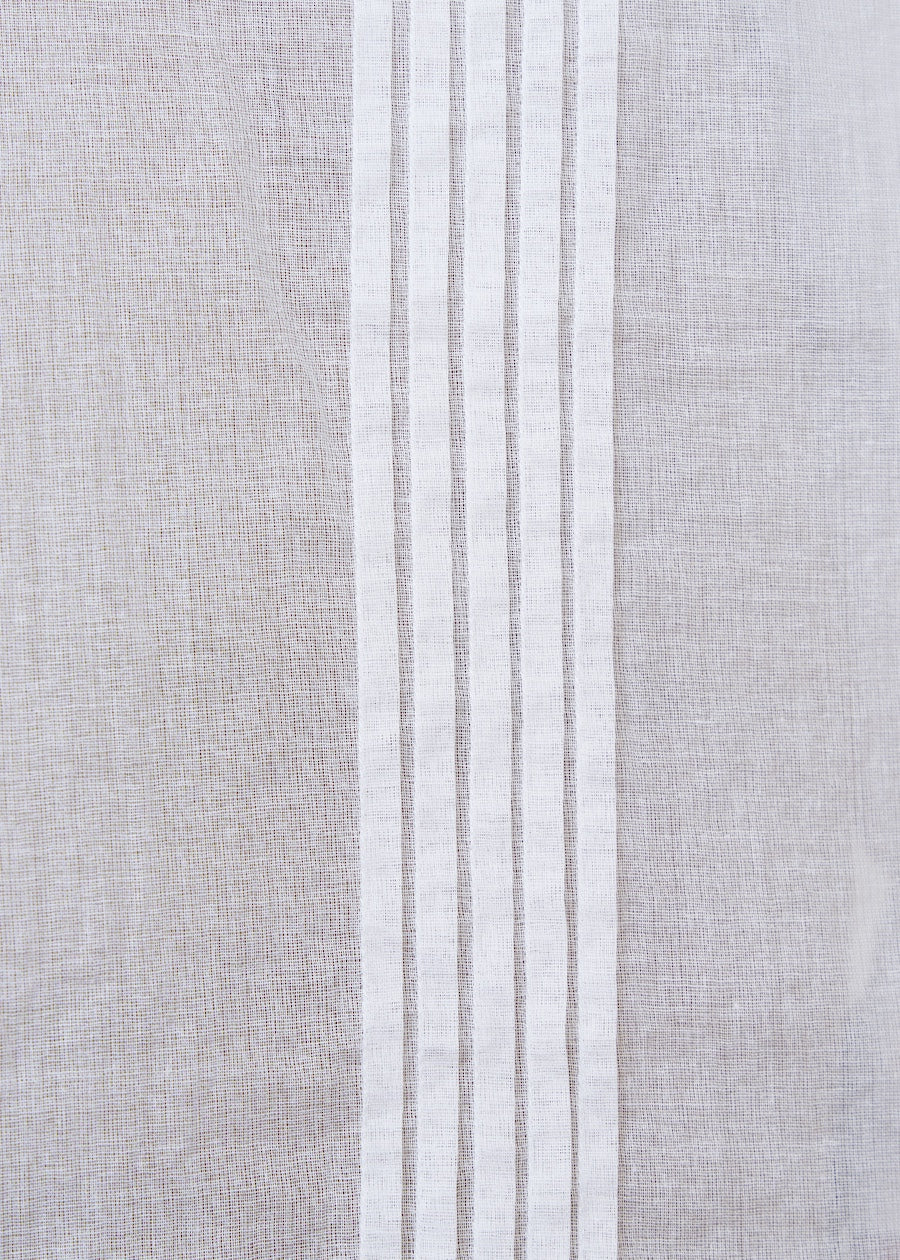 Cotton Organza Furill Collar Blouse