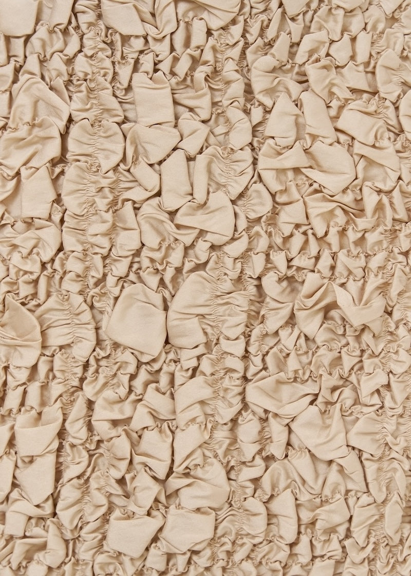 Poly Dupion Check Shirring Skirt