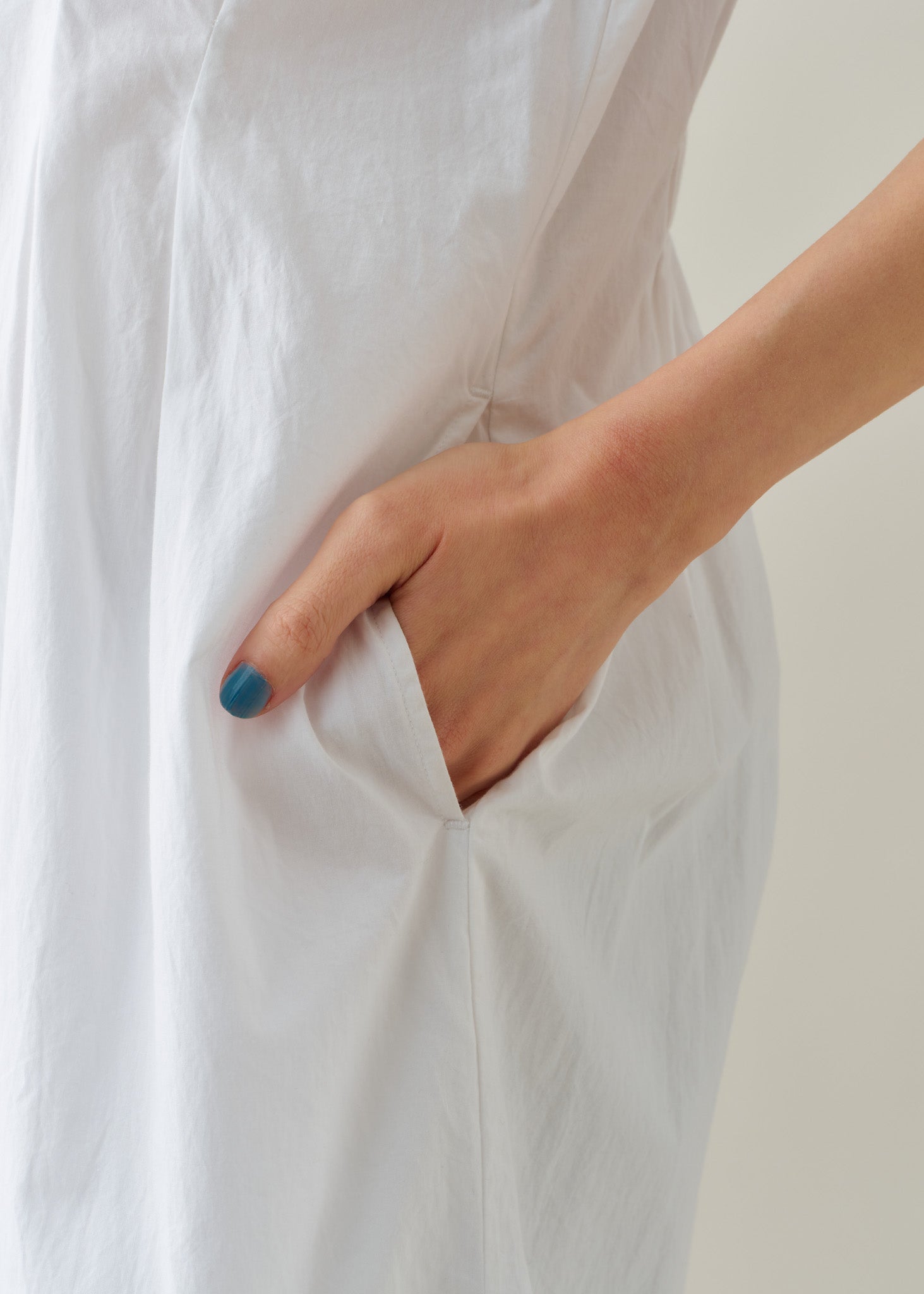 Poplin Daisy Cutwork Waist Tuck Dress