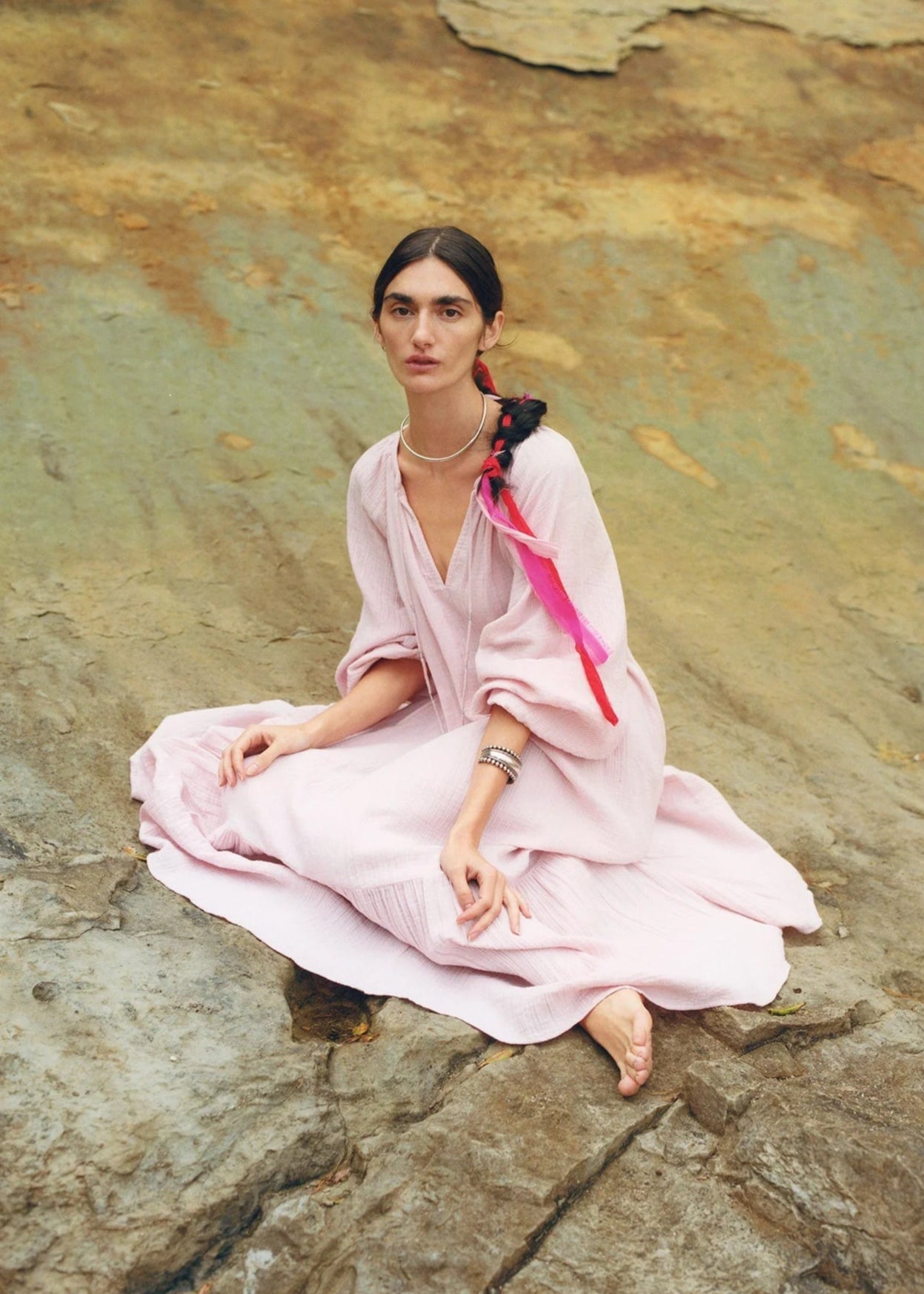 Cotton Gauze Long Dress