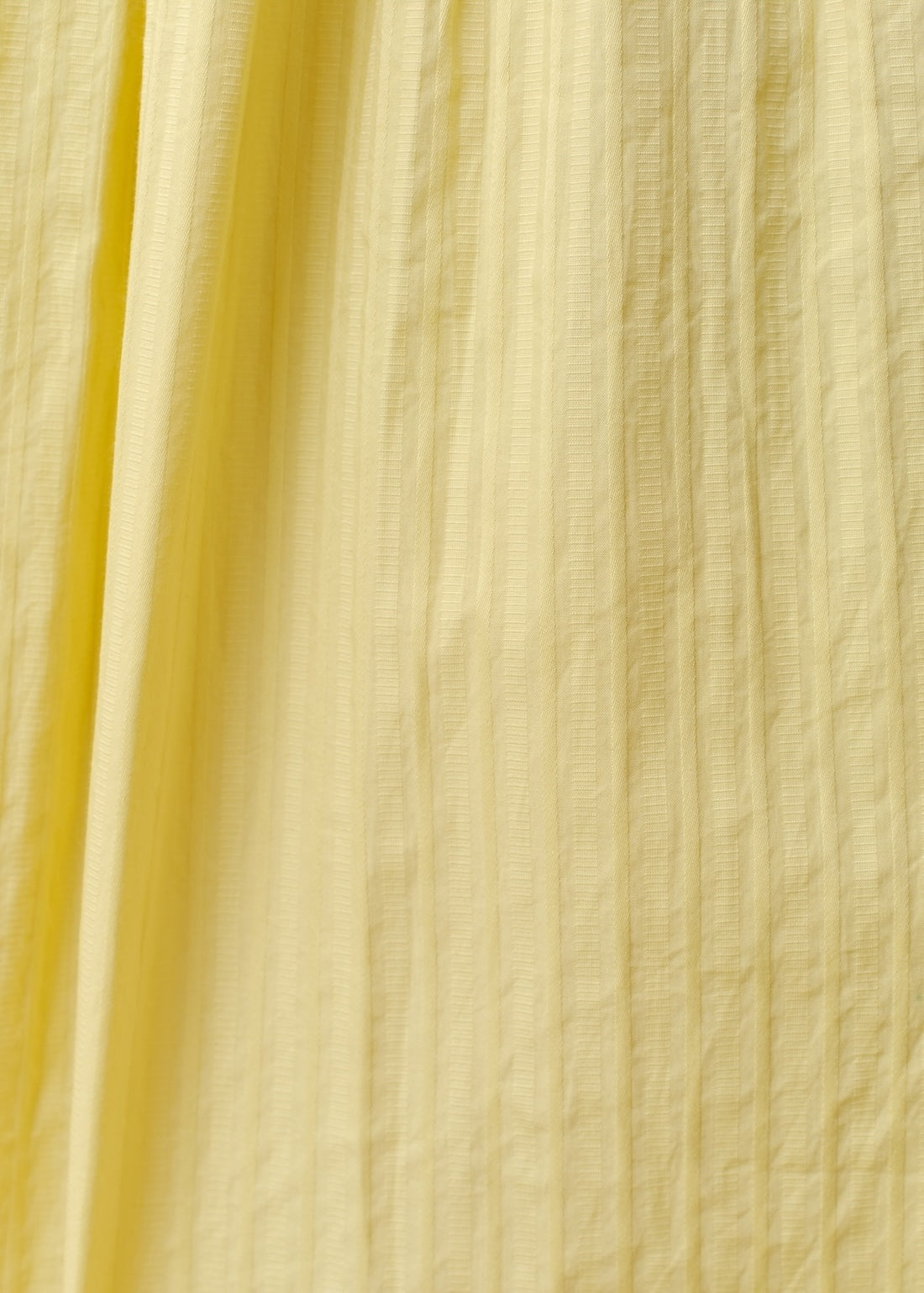 Cotton Stripe Jaquard Shirring Dress