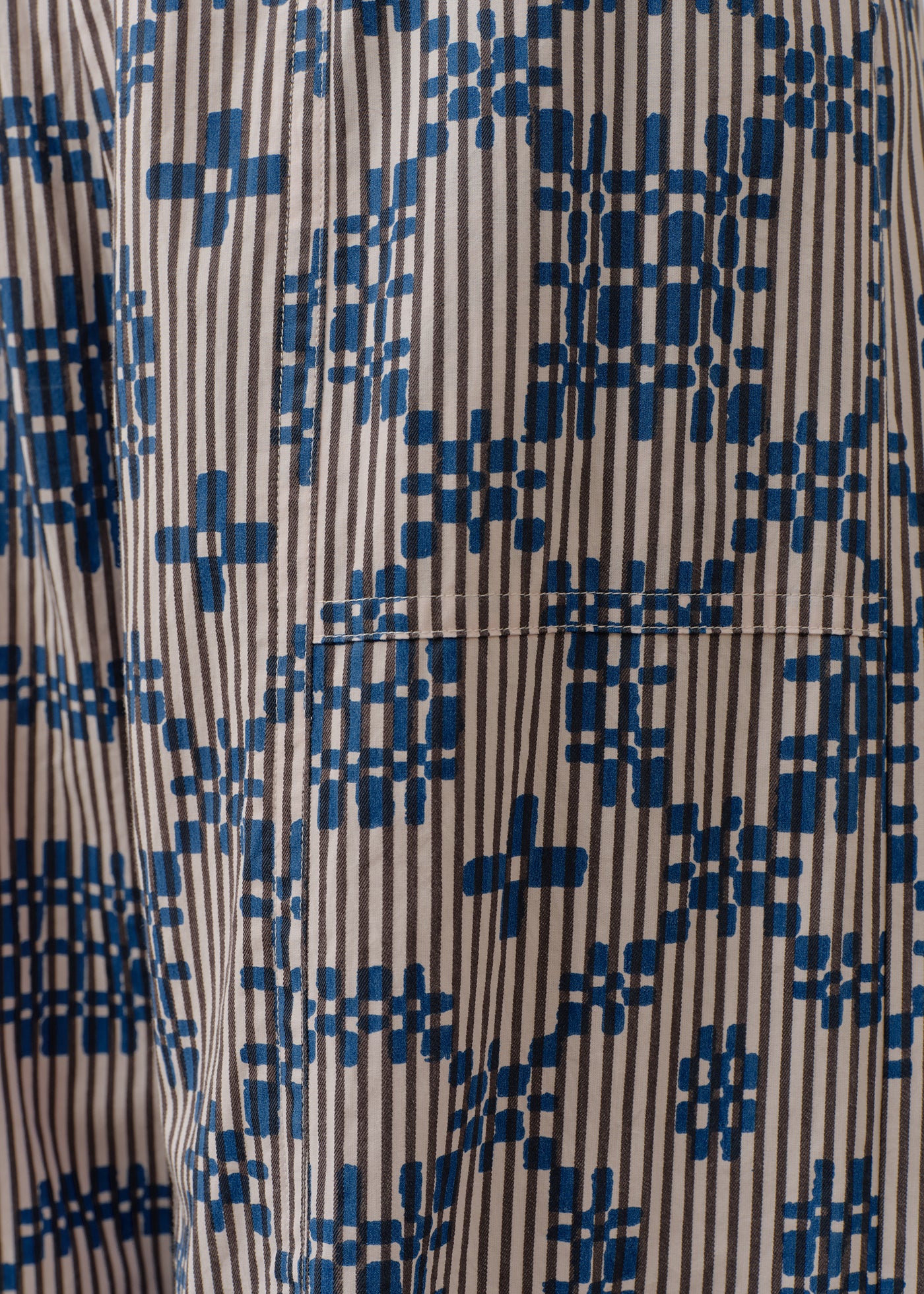 Cotton Flower Signal Print Pants