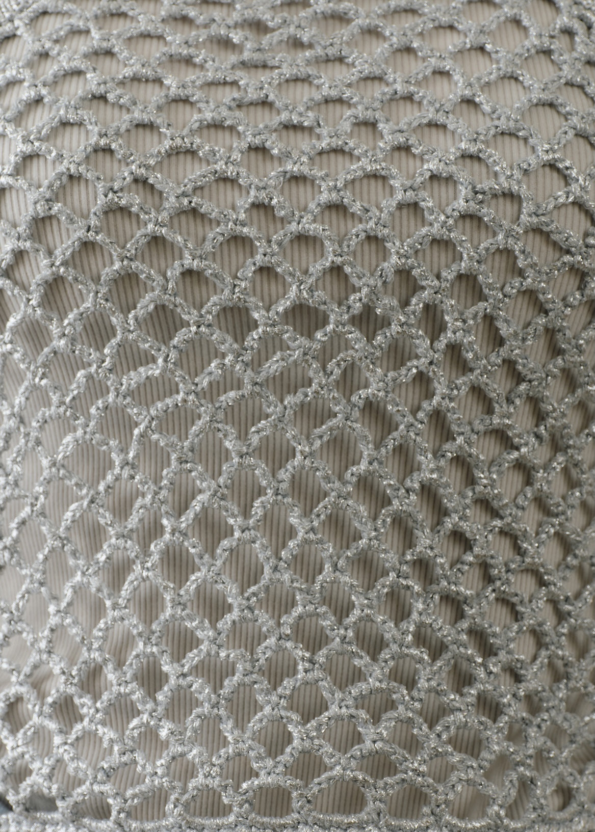 Silver Net Cami Top