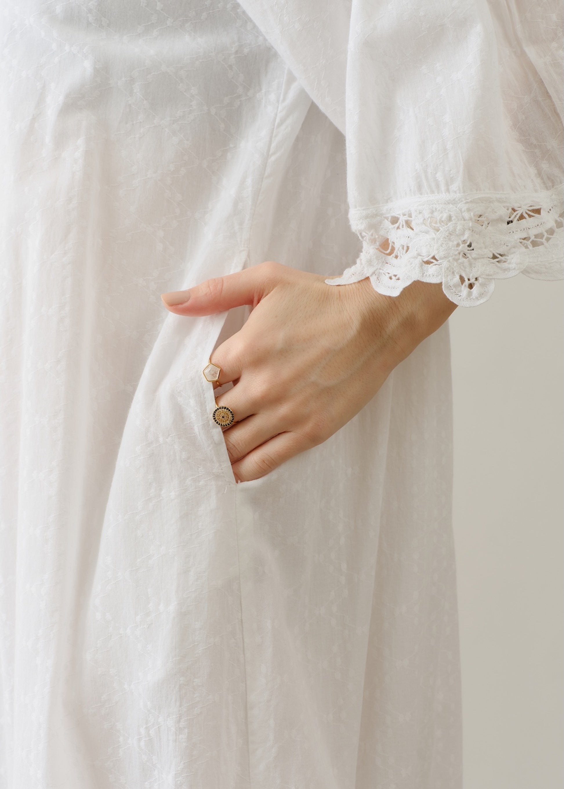 Cotton Batten Lace Dress