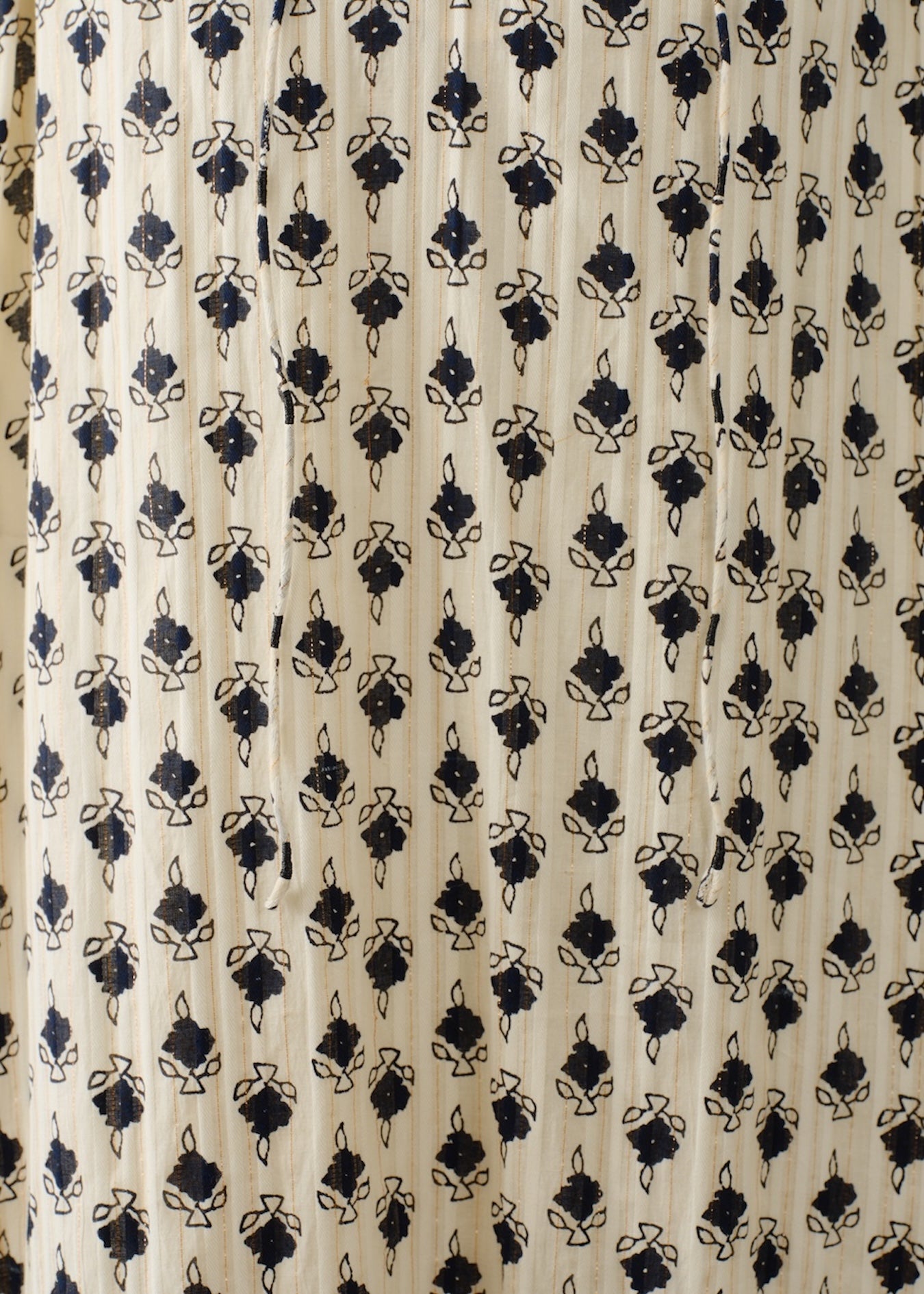 【9/10 10時発売】Cotton Lurex Komon Print Dress