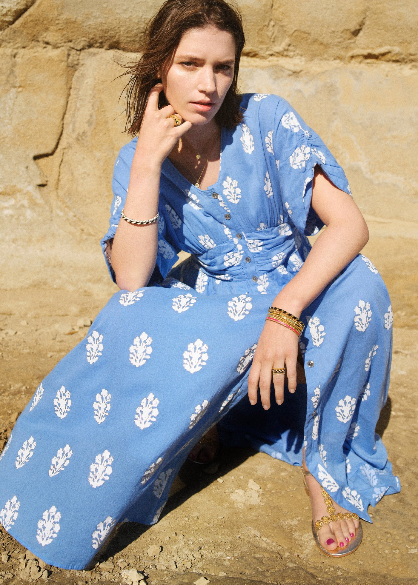 Circle Bijoux Ankle Strap Sandal