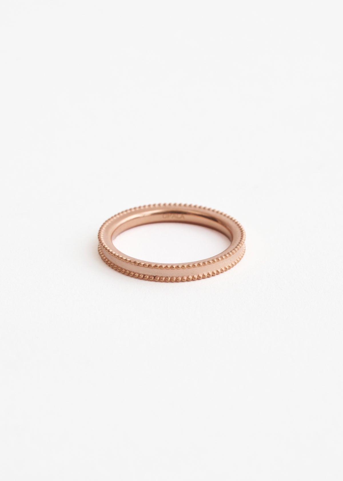 【10/28 10時発売】Jaipur Rose Milgrain Stacking Ring Pink Gold