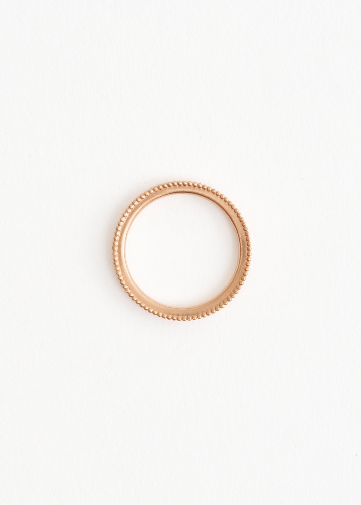 【10/28 10時発売】Jaipur Rose Milgrain Stacking Ring Biege