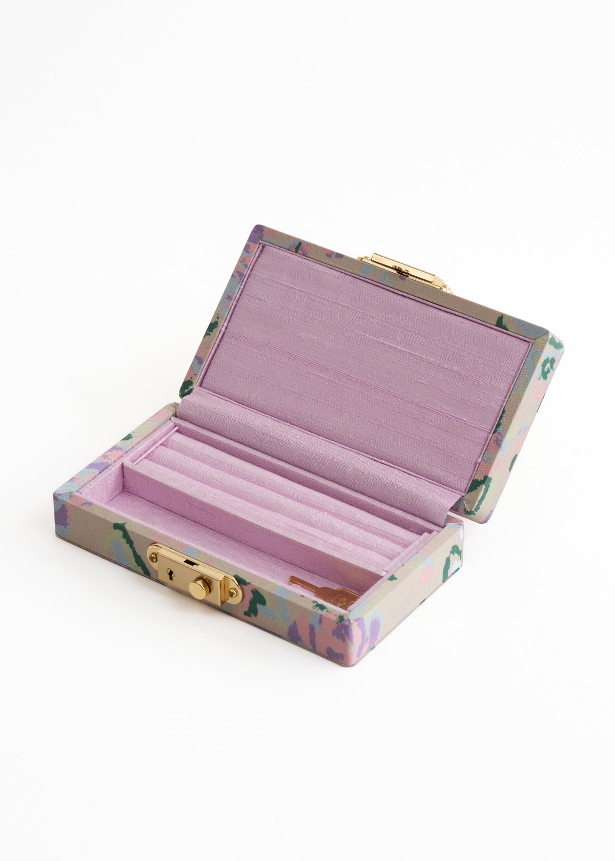 【10/28 10時発売】Poly Dupion Flower Print Jewelry Box Extra Small