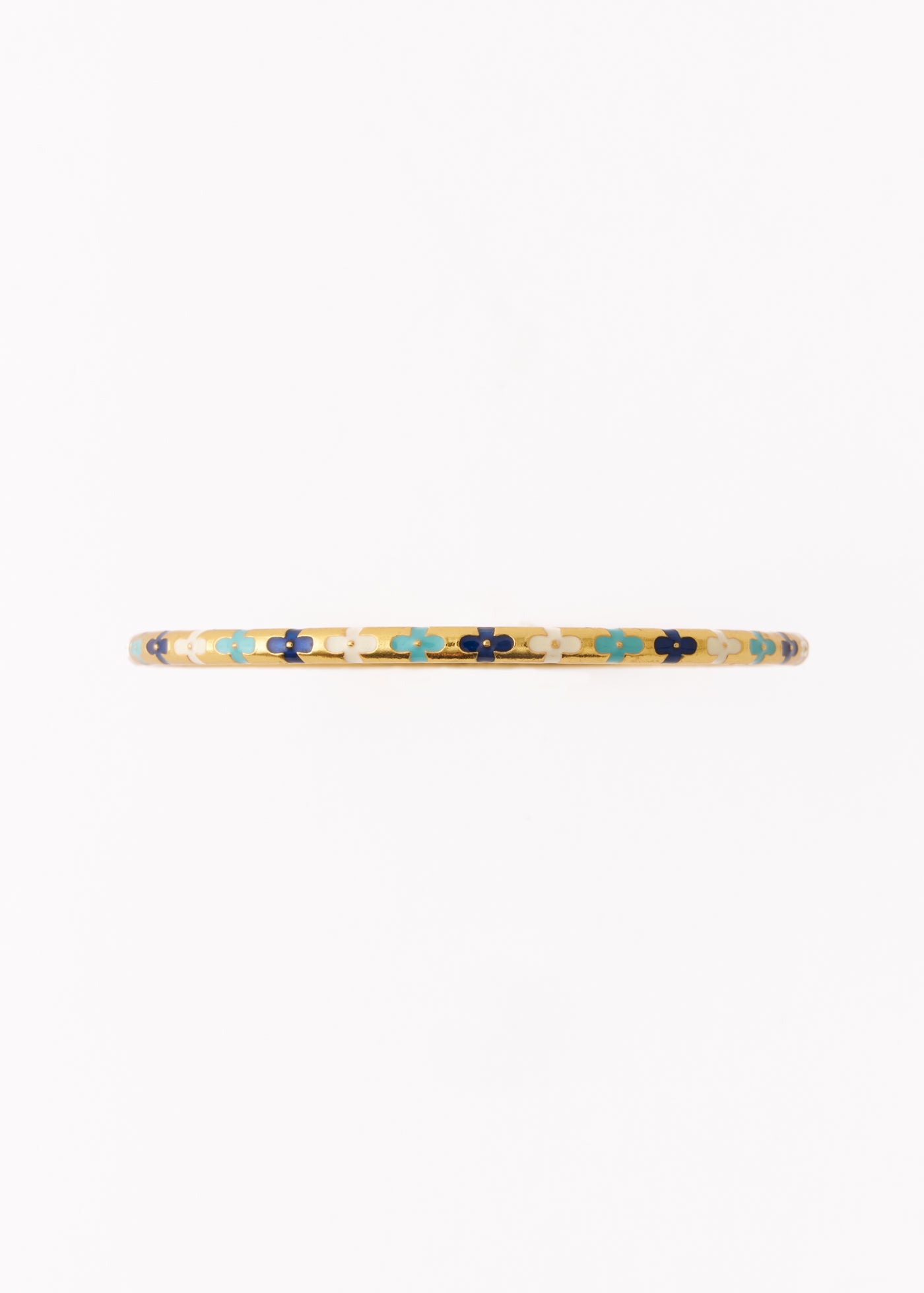 Flower Enamel Bangle