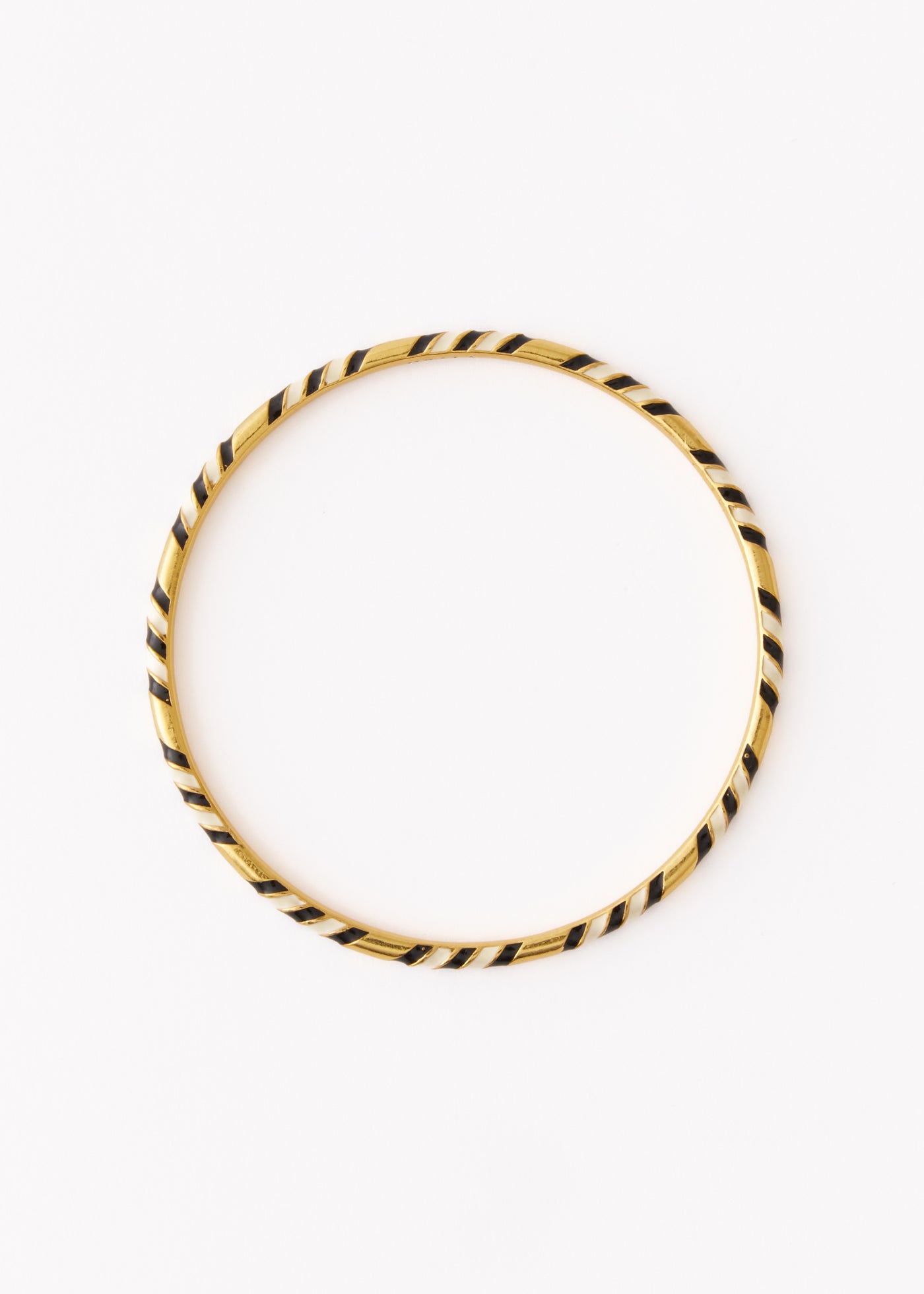 Striped Enamel Bangle