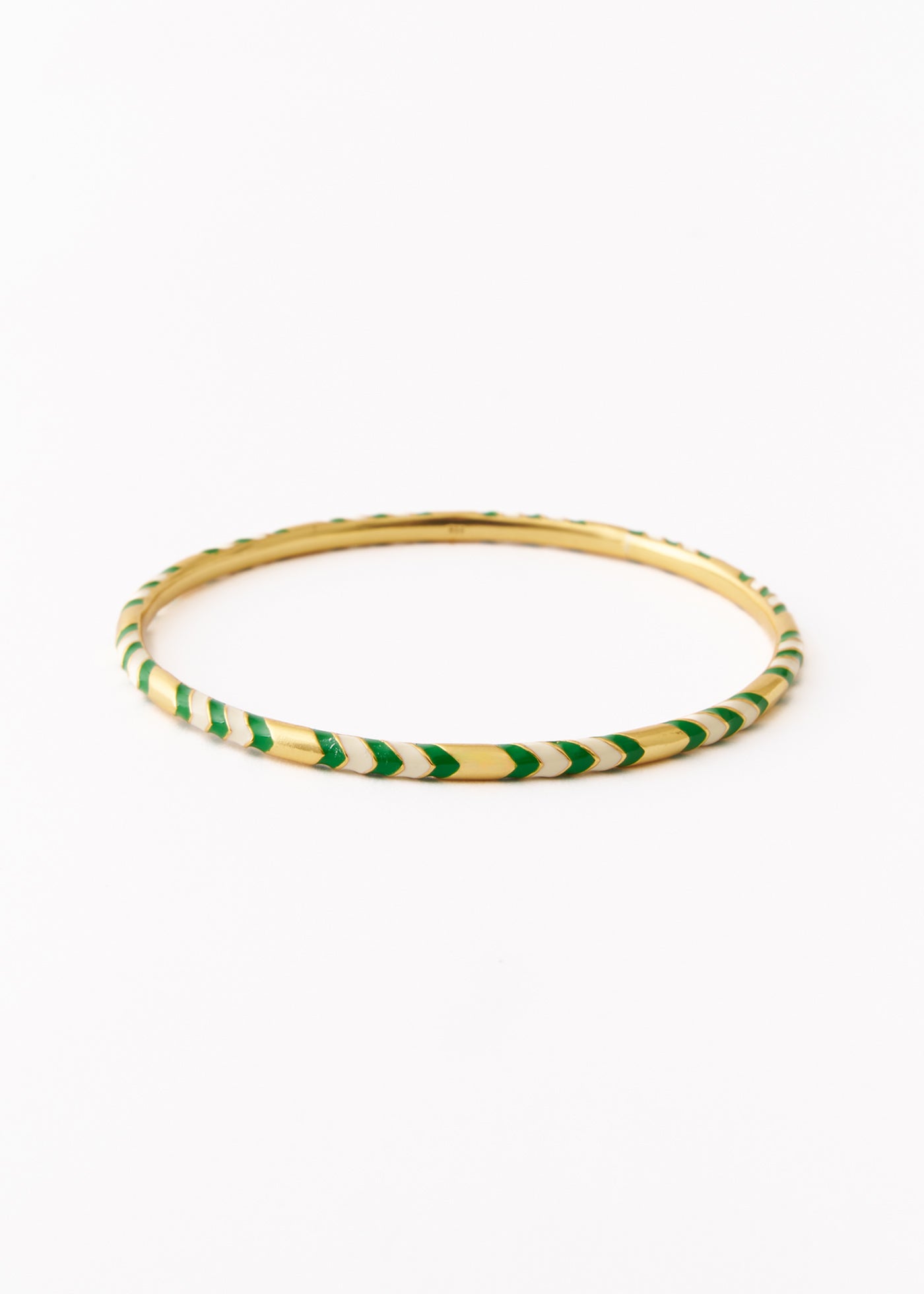 Striped Enamel Bangle