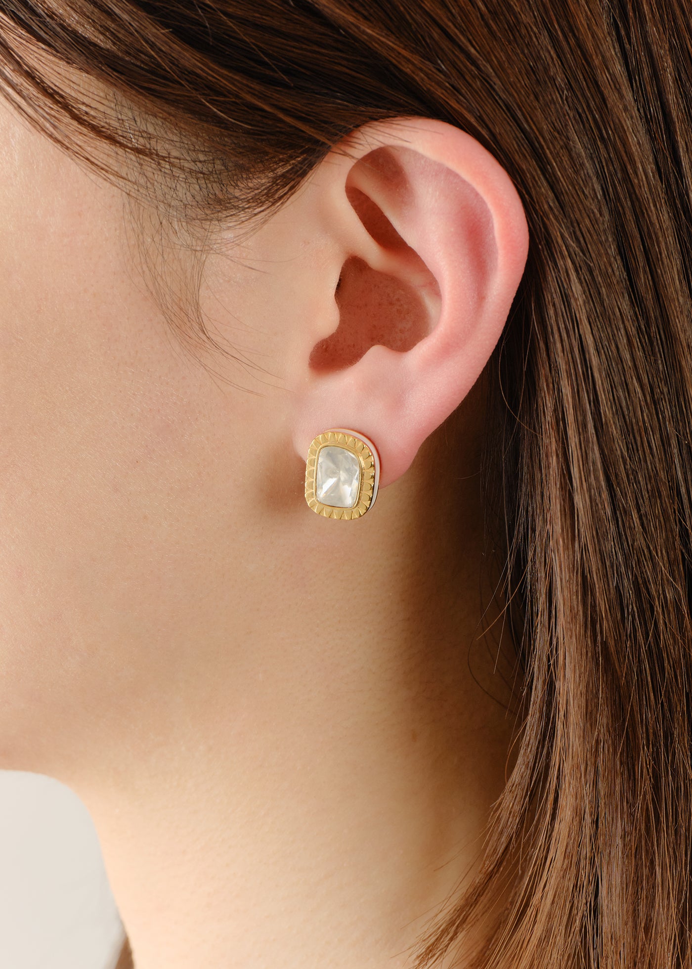 Moissanite Large Polki Pierce