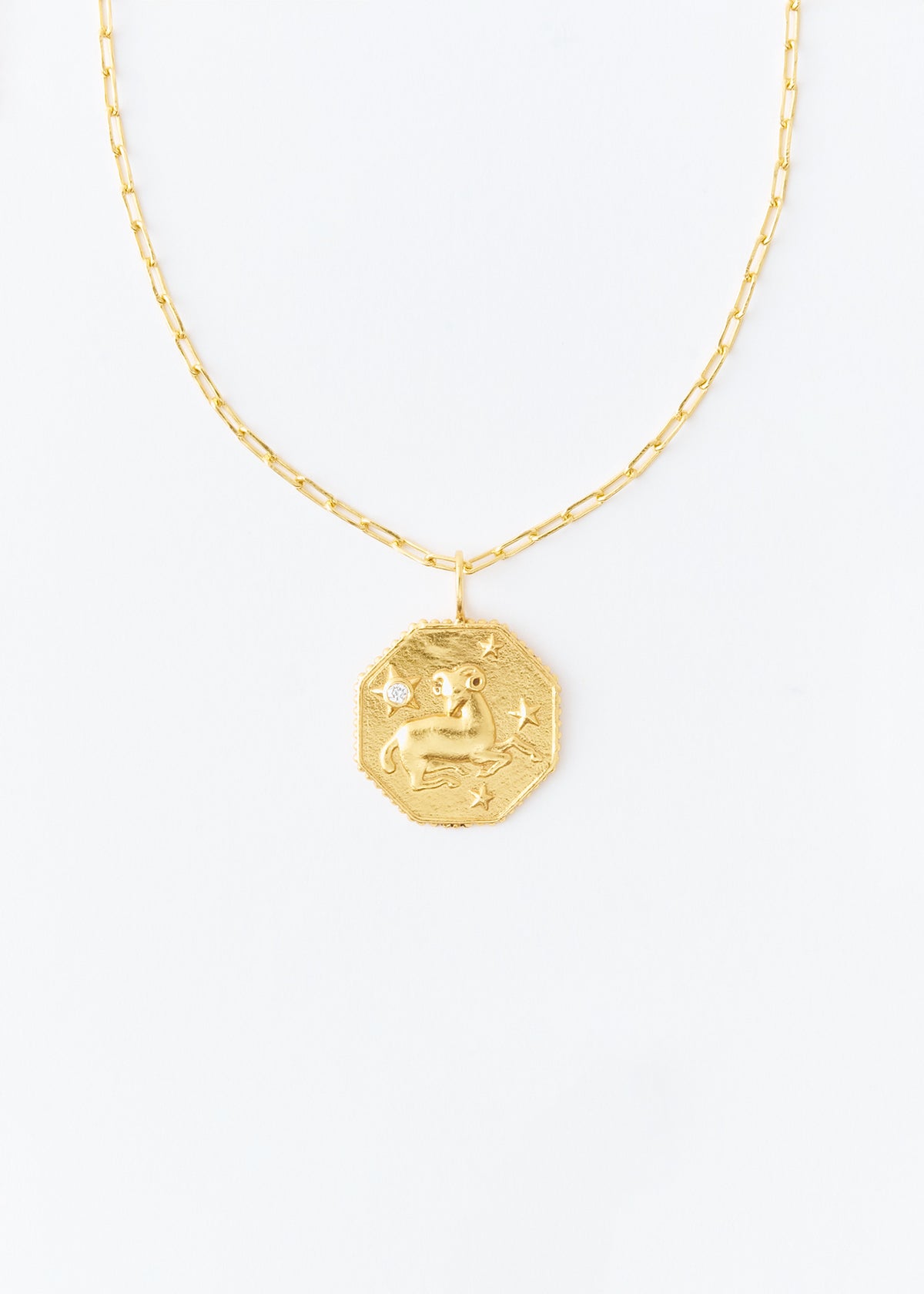 Astro Sign Plate Necklace ARIES - 牡羊座 - | Pasand by ne Quittez 