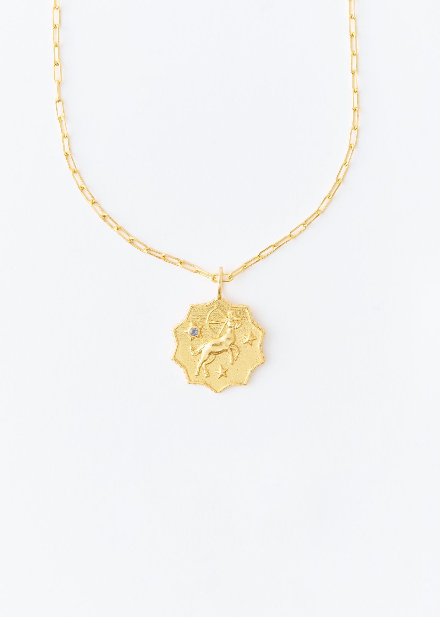 Astro Sign Plate Necklace SAGITTARIUS - 射手座 -