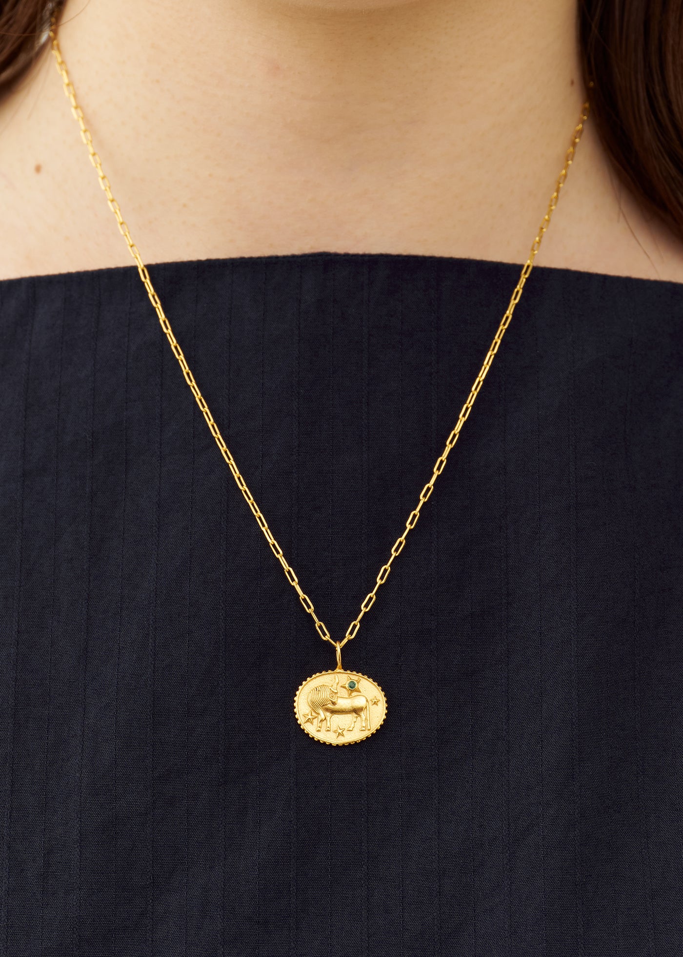 Astro Sign Plate Necklace TAURUS - 牡牛座 -