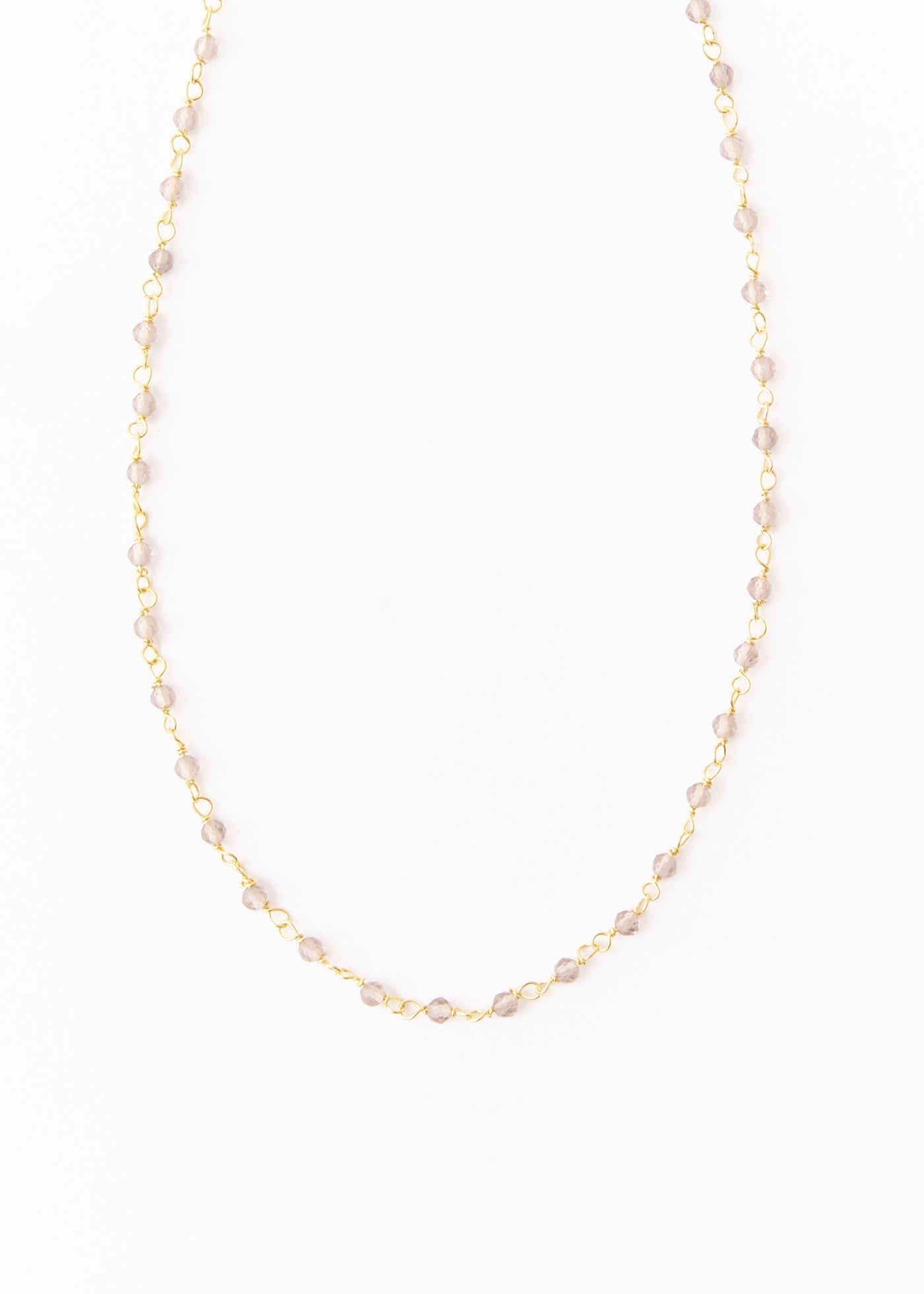 Smoky Quartz Wire Wrapped Necklace