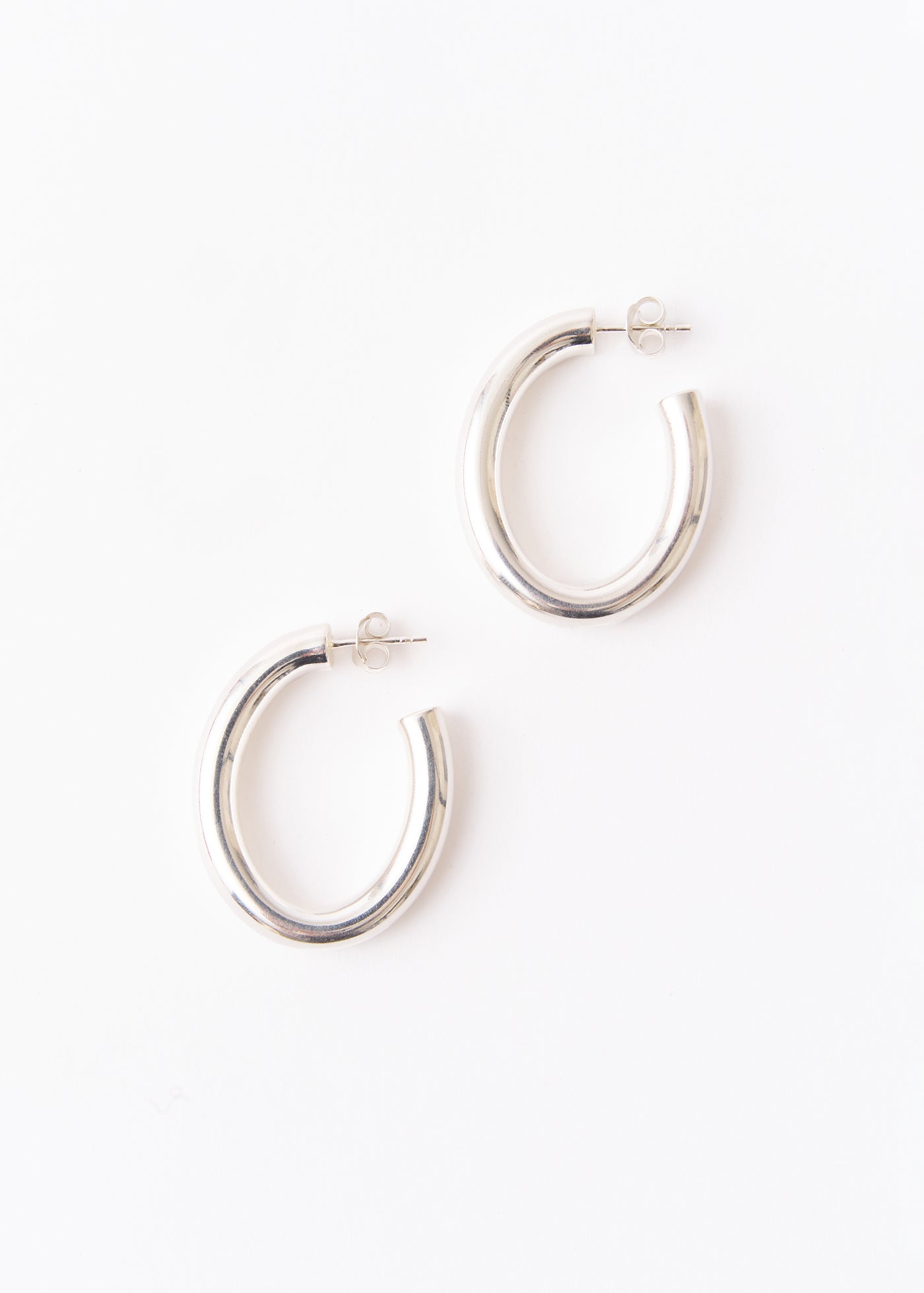 Oval Hoop Stud