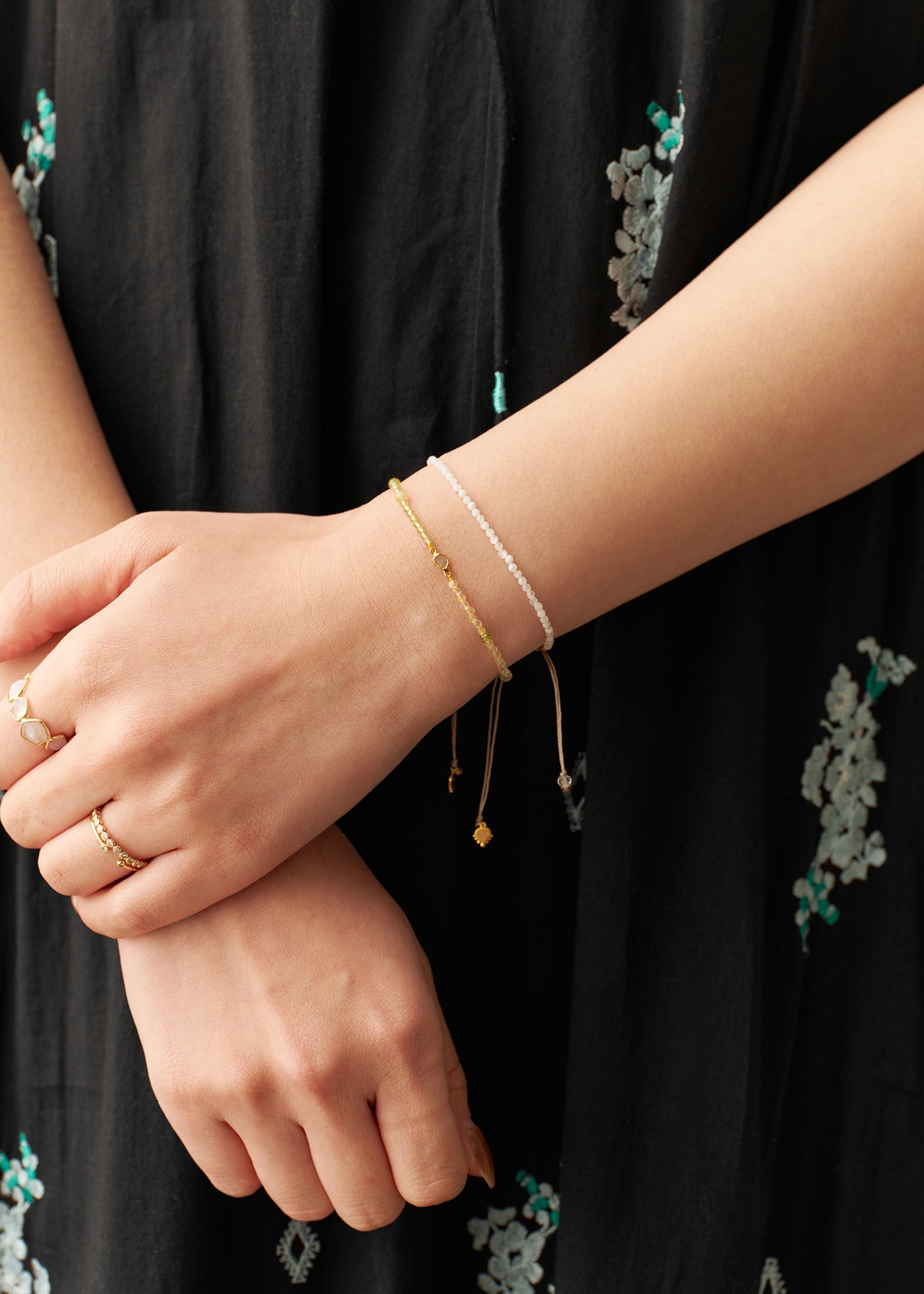 Chandra Beads Bracelet Diamond