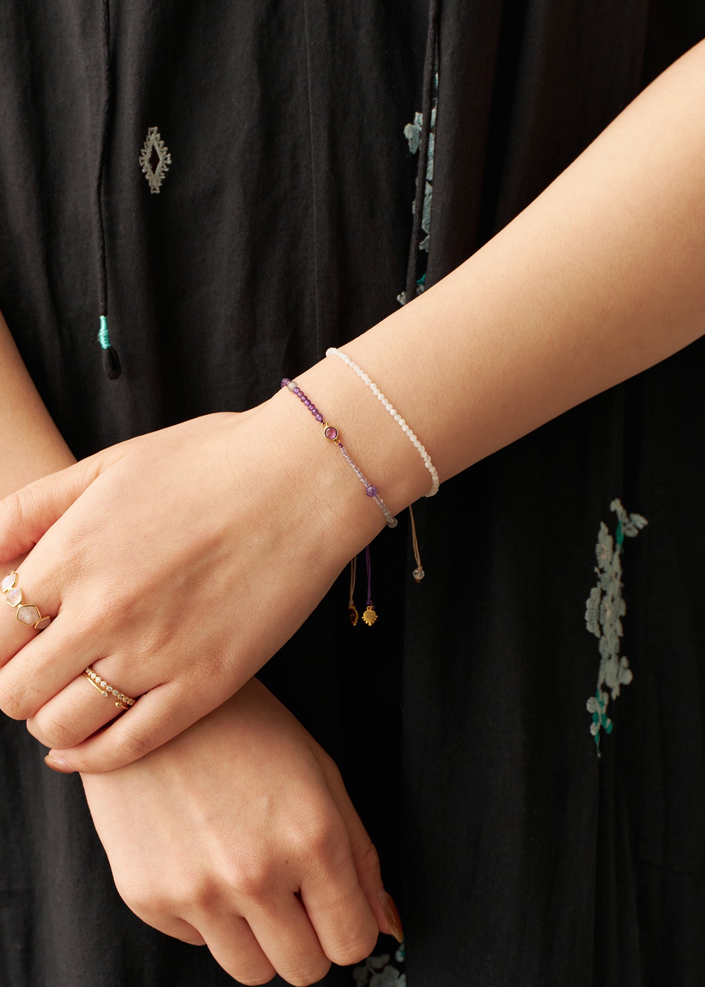 Chandra Beads Bracelet Amethyst