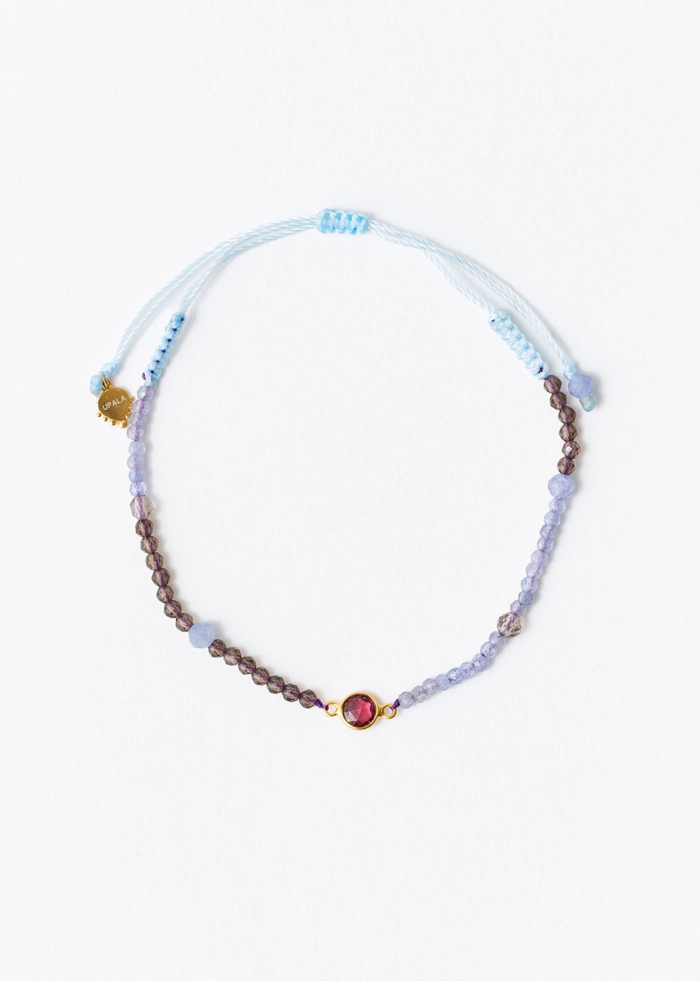 Chandra Beads Bracelet Rhodolite Garnet