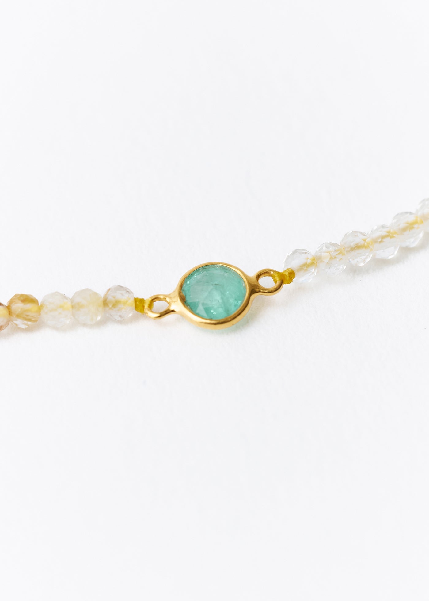 Chandra Beads Necklace Emerald