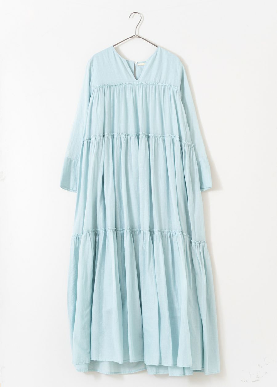 Cotton Voile Tiered  Dress