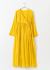 Cotton Voile Front Cross Over Tassel Gown