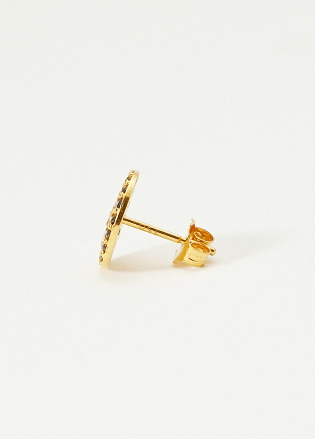 Blue Sapphire Circle Pave Pierce