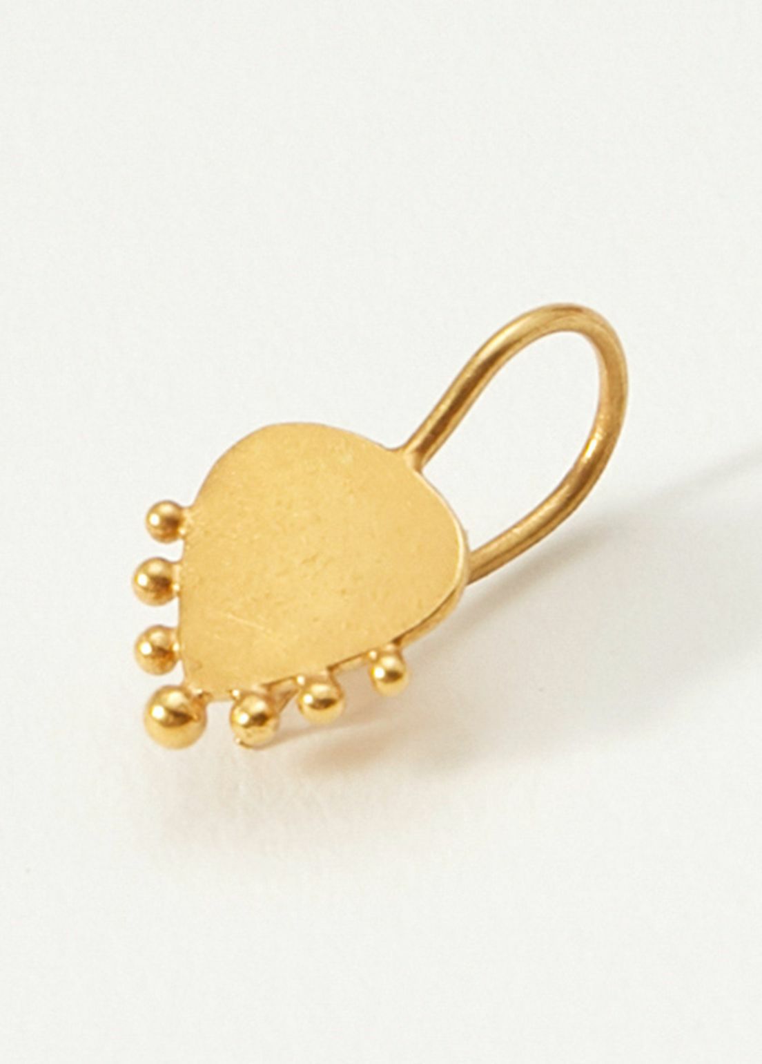 Dotted Heart Hook Stud