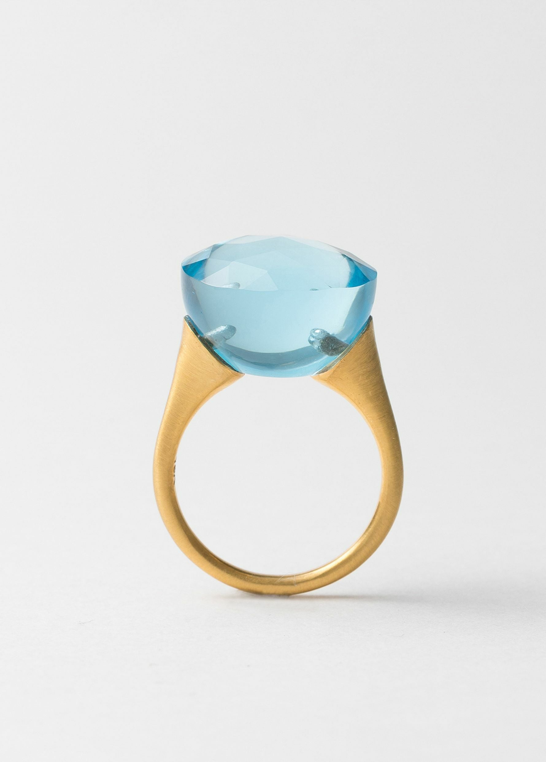Nailed Blue Topaz Ring